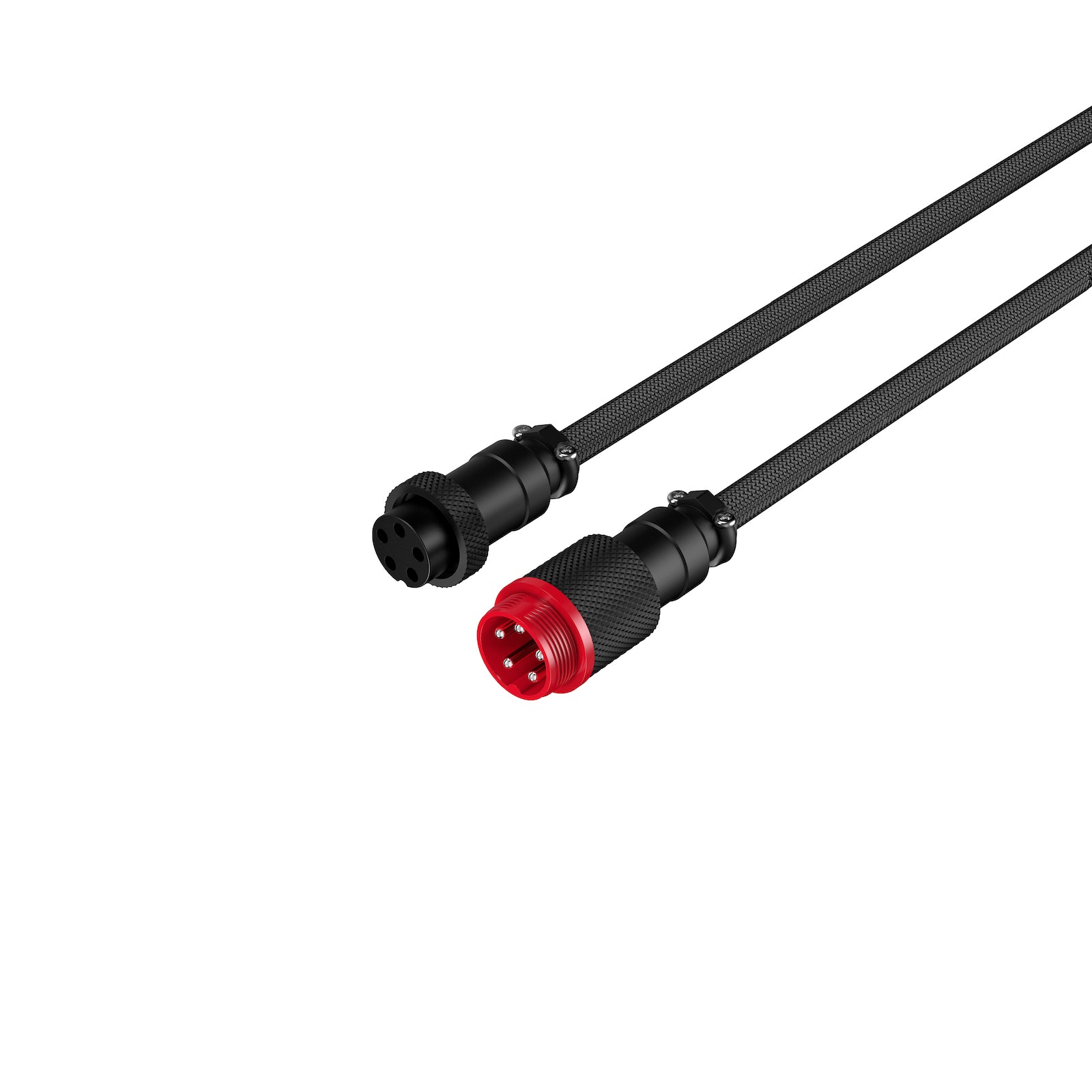HyperX USB-C Coiled Charging Cable 3.3ft (1m) - Red & Black Braided Nylon Fast Charging Cord for Gaming, Work & Travel - Compatible with iPhone 15, MacBook, iPad, Samsung Galaxy & More