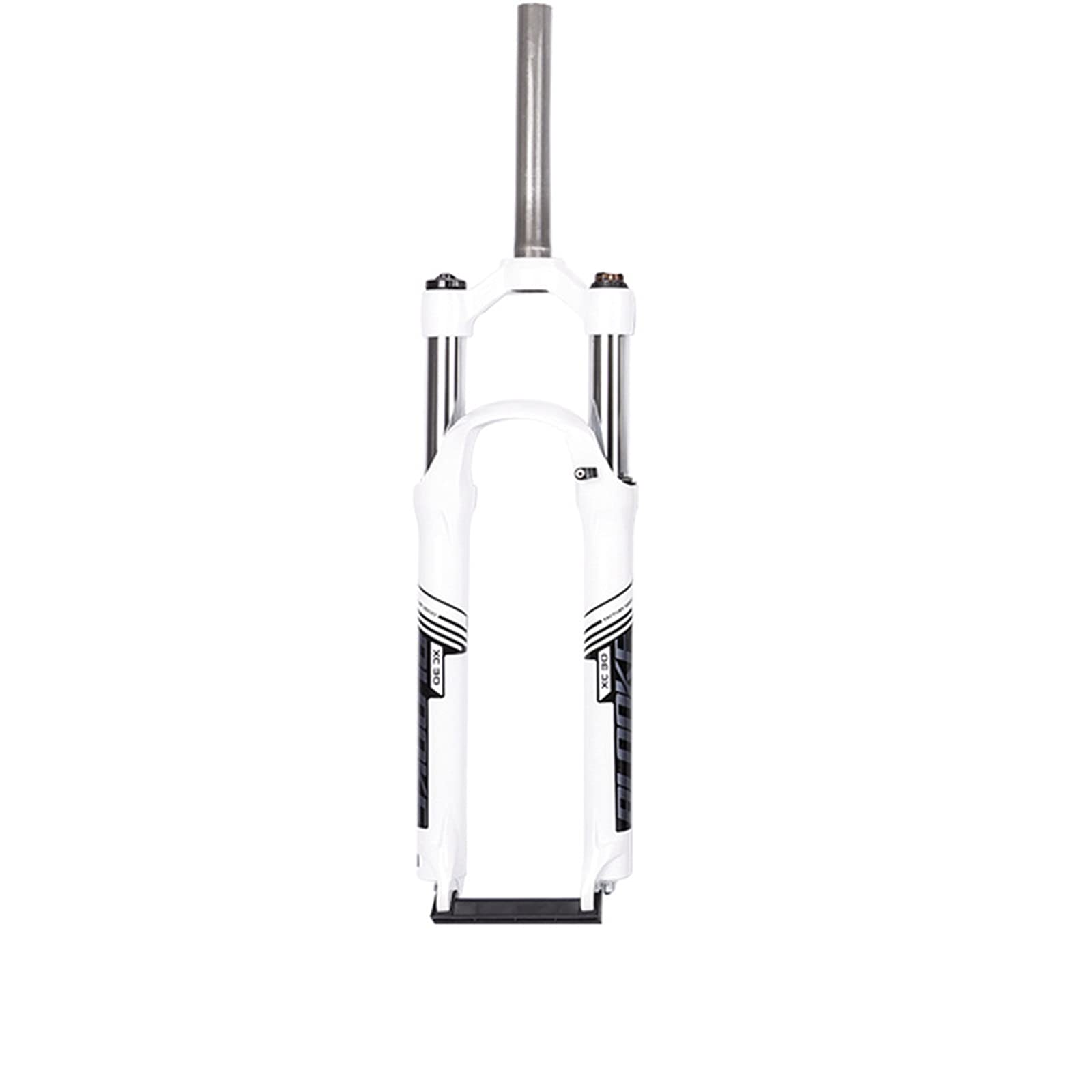 GLYIG Ultra-Light 26 Inch Mountain Bike Fork - Oil/Spring Suspension Front Fork with Rebound Adjustment | Bicycle Shock Absorber Accessory for Trail Riding & Off-Road Cycling (White)