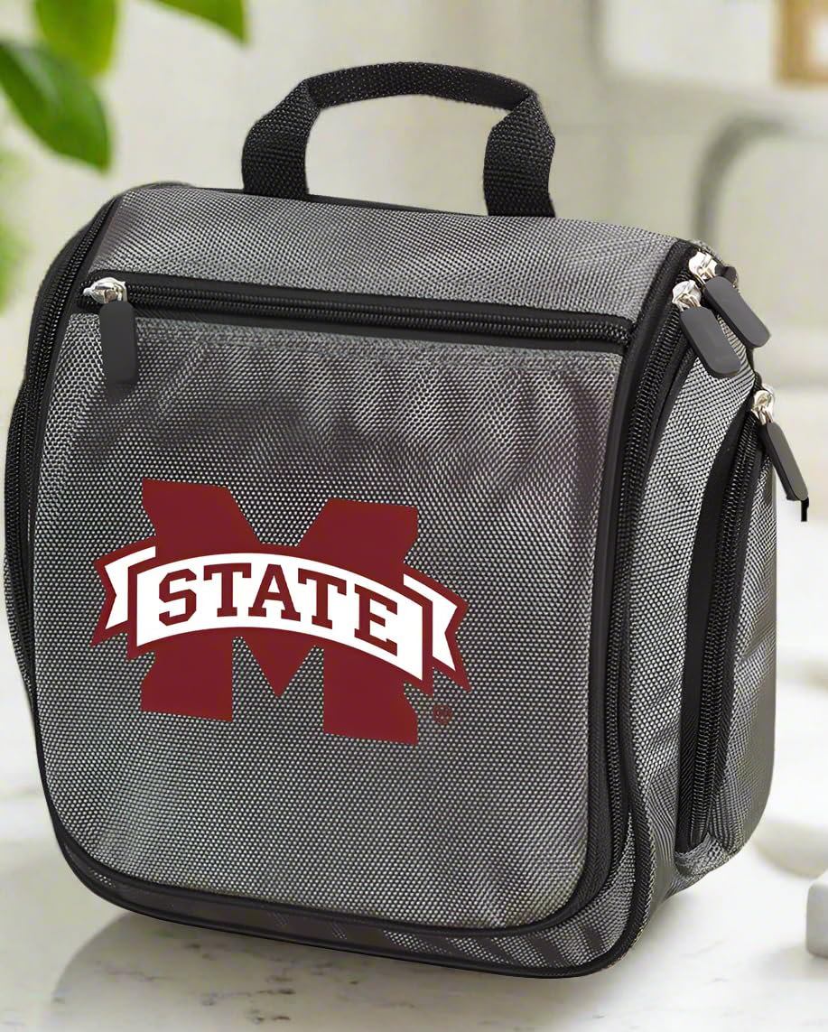 Mississippi State University Toiletry Bag for Men - Hanging Travel Shaving Kit | Perfect for College Dorm, Gym & Business Trips