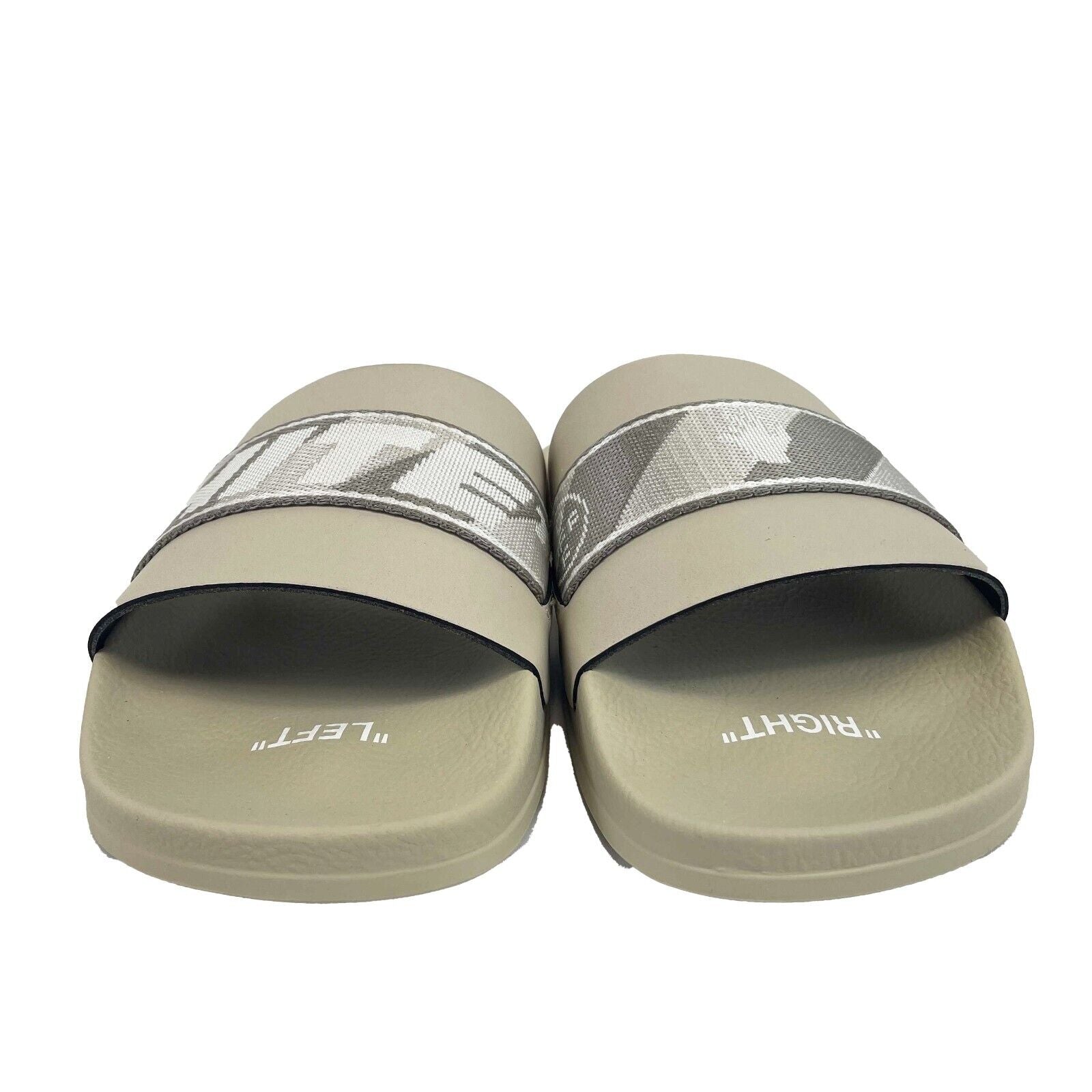 Off-White Men's Industrial Belt Sliders & Slippers - Size 43 US 9.5 - New with Box - Perfect for Streetwear & Casual Outfits