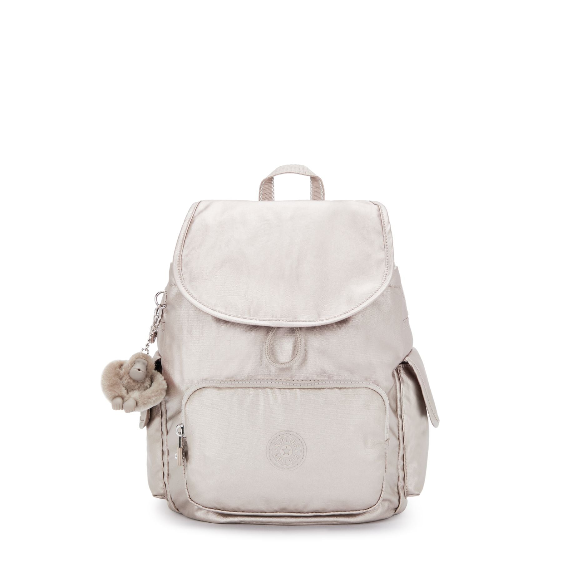 Kipling City Pack Small Metallic Backpack - Lightweight Travel Backpack for Women & Teens, Water-Resistant Daypack for School, Work & Commuting (Metallic Glow)