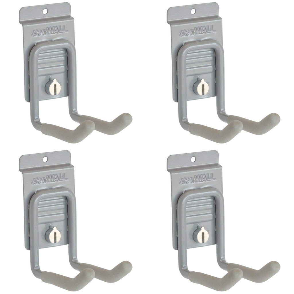 14 Hook Slatwall Accessory Starter Kit Bundle - Retail Display Organizer for Stores, Garages & Home Organization (Wall Mount Hooks for Hanging Tools, Hats & More)