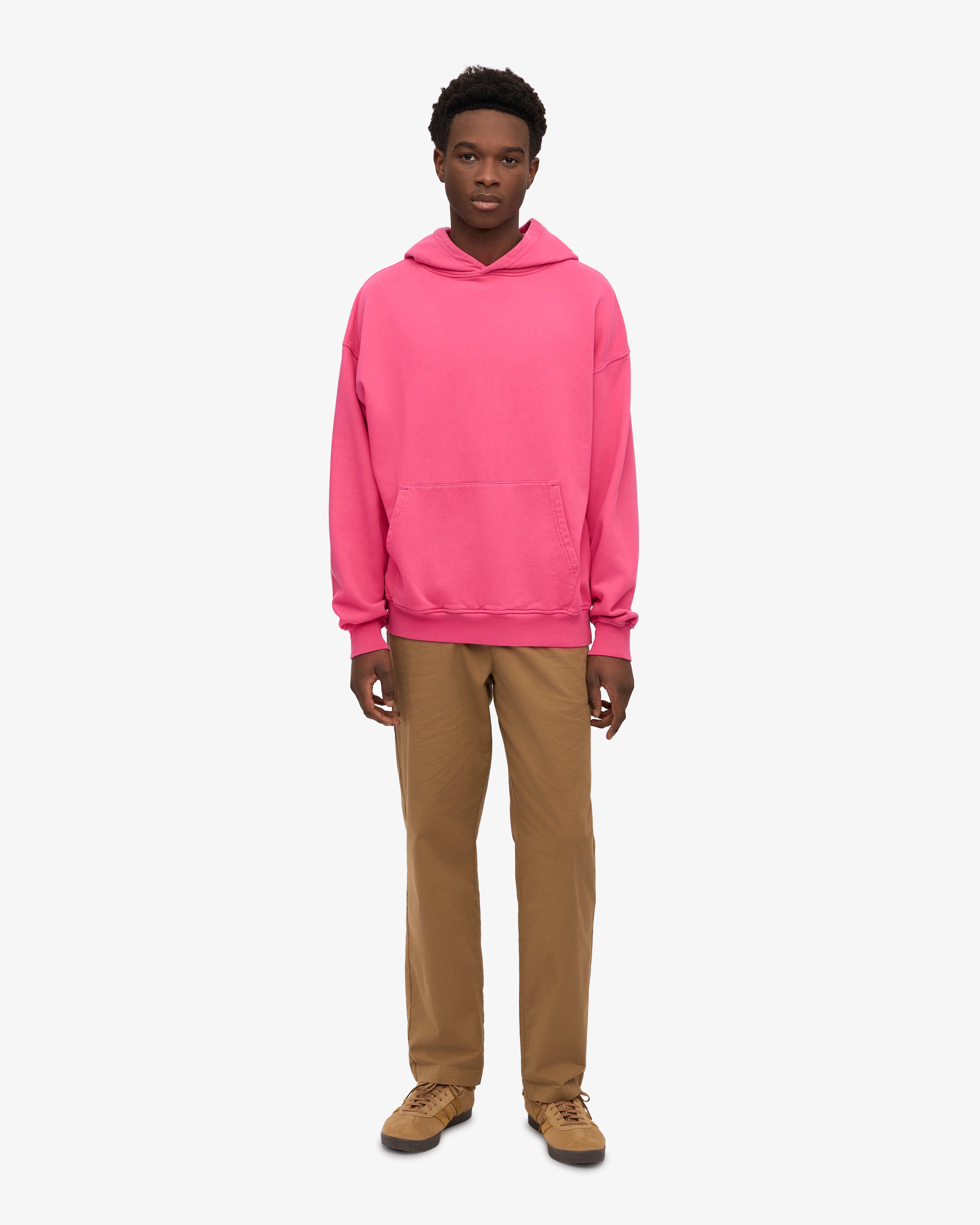 Organic Oversized Hoodie - Bubblegum Pink | Soft & Cozy Pullover Sweatshirt for Women | Perfect for Casual Wear, Lounging & Street Style Fashion