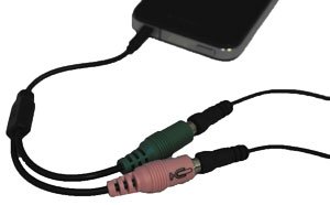 Gold Plated PC to 3.5mm Smartphone Headset Adapter - Headset Buddy PC35-PH35g - Perfect for Gaming, Online Meetings & Mobile Calls