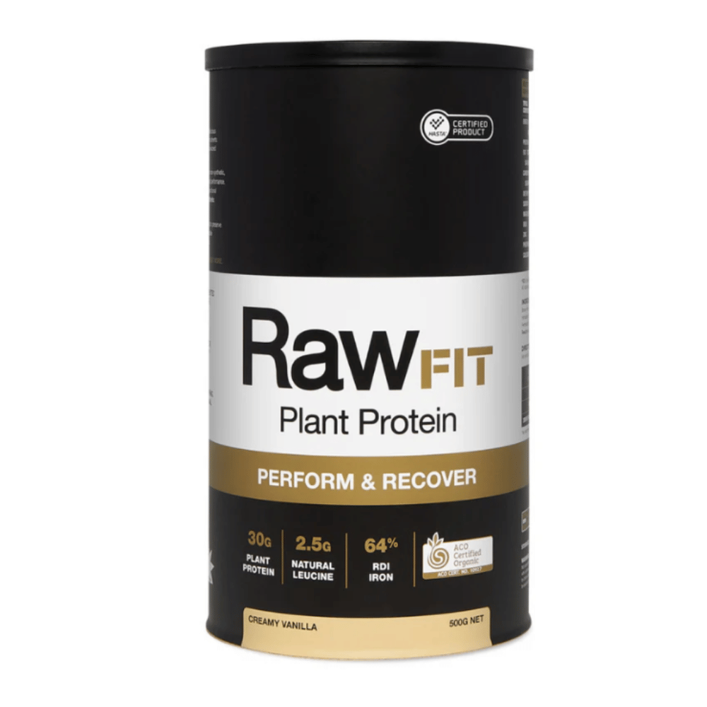 AMAZONIA RawFIT Plant Protein Powder - Vegan Performance & Recovery Supplement 500g for Athletes & Fitness Enthusiasts - Post-Workout & Muscle Recovery