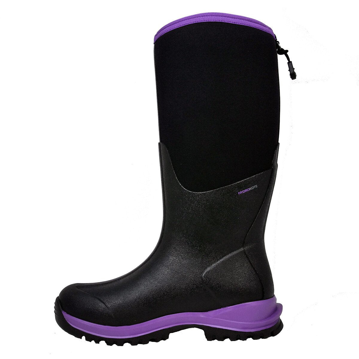 DRYSHOD Legend MXT Hi Women's Waterproof Winter Boots - Black/Purple for Hiking, Snow & Outdoor Activities