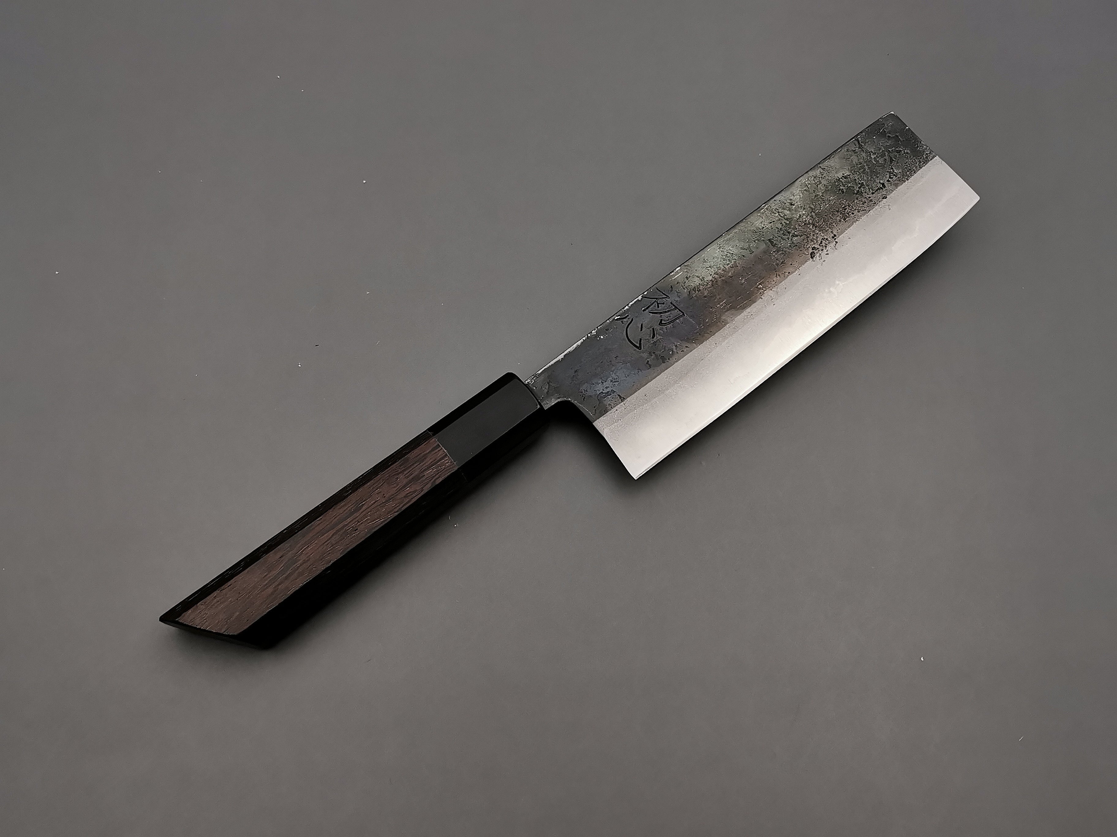 Hatsukokoro Kurosagi Nakiri Japanese Chef Knife - High Carbon Steel Blade for Precision Slicing, Dicing & Chopping - Perfect for Sushi, Vegetables & Meat Preparation