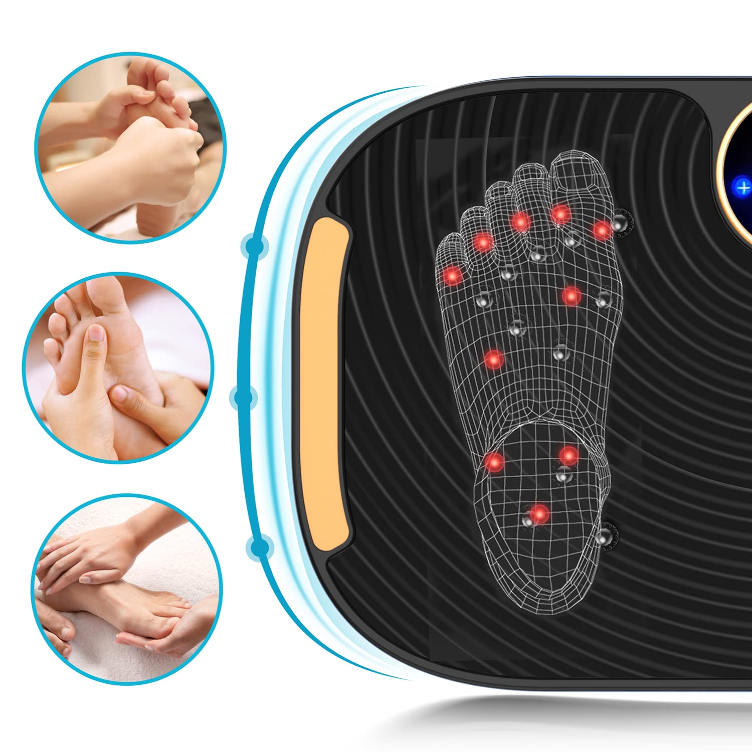 **AXV Vibration Plate Exercise Machine – Whole Body Workout Platform for Weight Loss, Toning & Lymphatic Drainage | Home Gym Fitness Equipment for Wellness & Shaping | Perfect for Home, Office & Rehab Use**