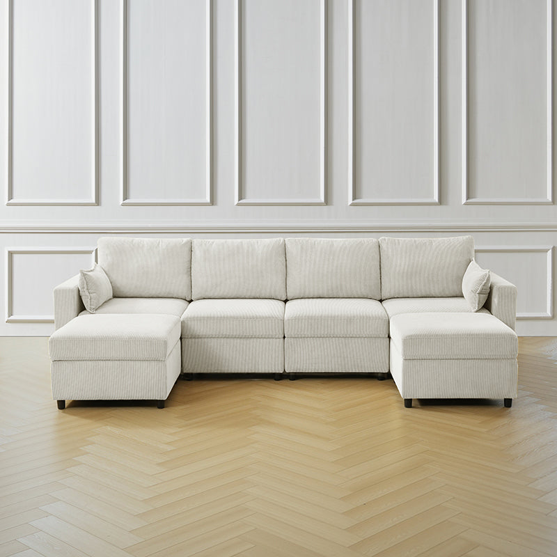 Amando Soft Storage Sectional Sofa - Modern L-Shaped Couch with Hidden Storage | Perfect for Small Spaces, Living Room & Apartment | Comfortable & Stylish Home Furniture
