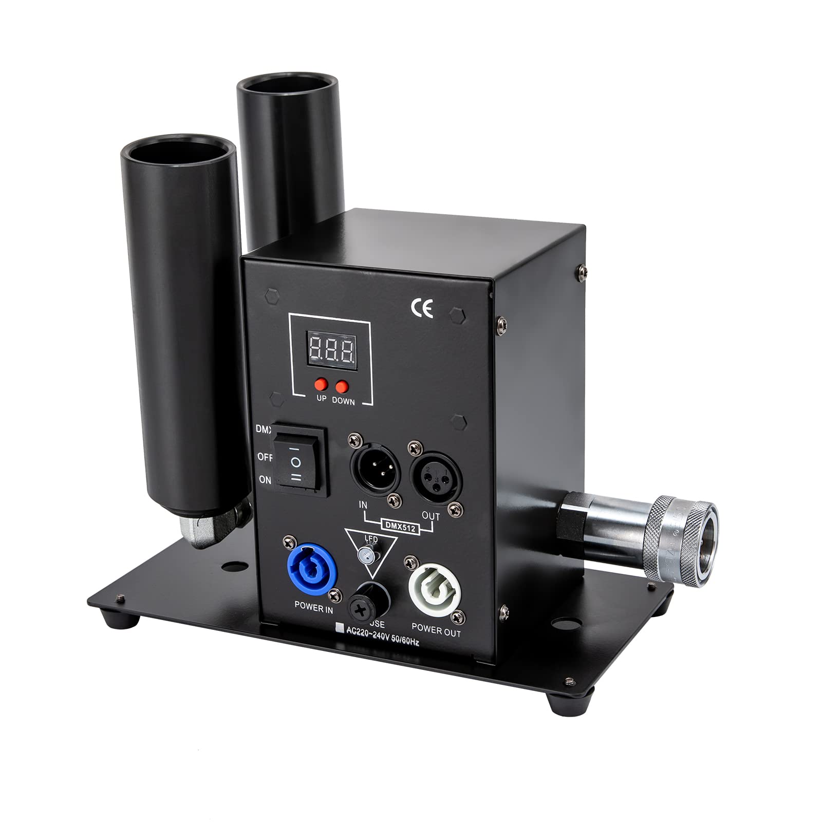 Professional 150W DMX CO2 Jet Cannon for DJ & Stage Effects - Adjustable Angle, 16.4-19.7ft Height - Perfect for Nightclubs, Concerts, and Live Events