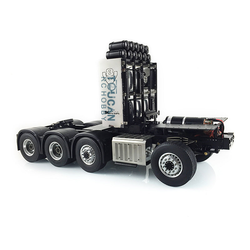 1/14 LESU 8x8 2-Speed Heavy Duty Metal Chassis RC Tractor Truck 3363 1851 DIY Car Model with Equipment Rack, Motor & Servo - Off-Road Crawler, Construction Site Toy, Hobbyist Collection