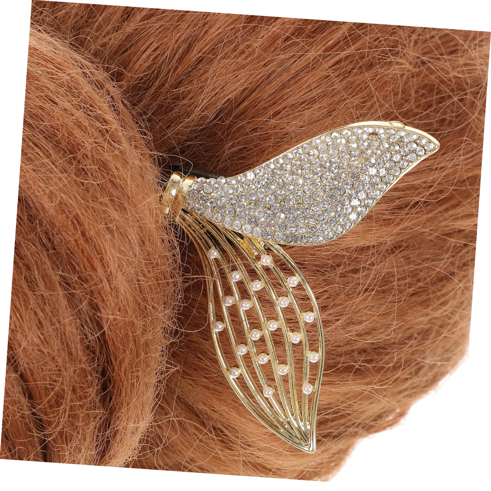 FOMIYES Hair Bun Maker for Women - Elegant Mermaid Tail Rhinestone Bridal Hair Accessory, Lazy Hair Curler for Long Hair - Perfect for Weddings, Parties & Everyday Styling