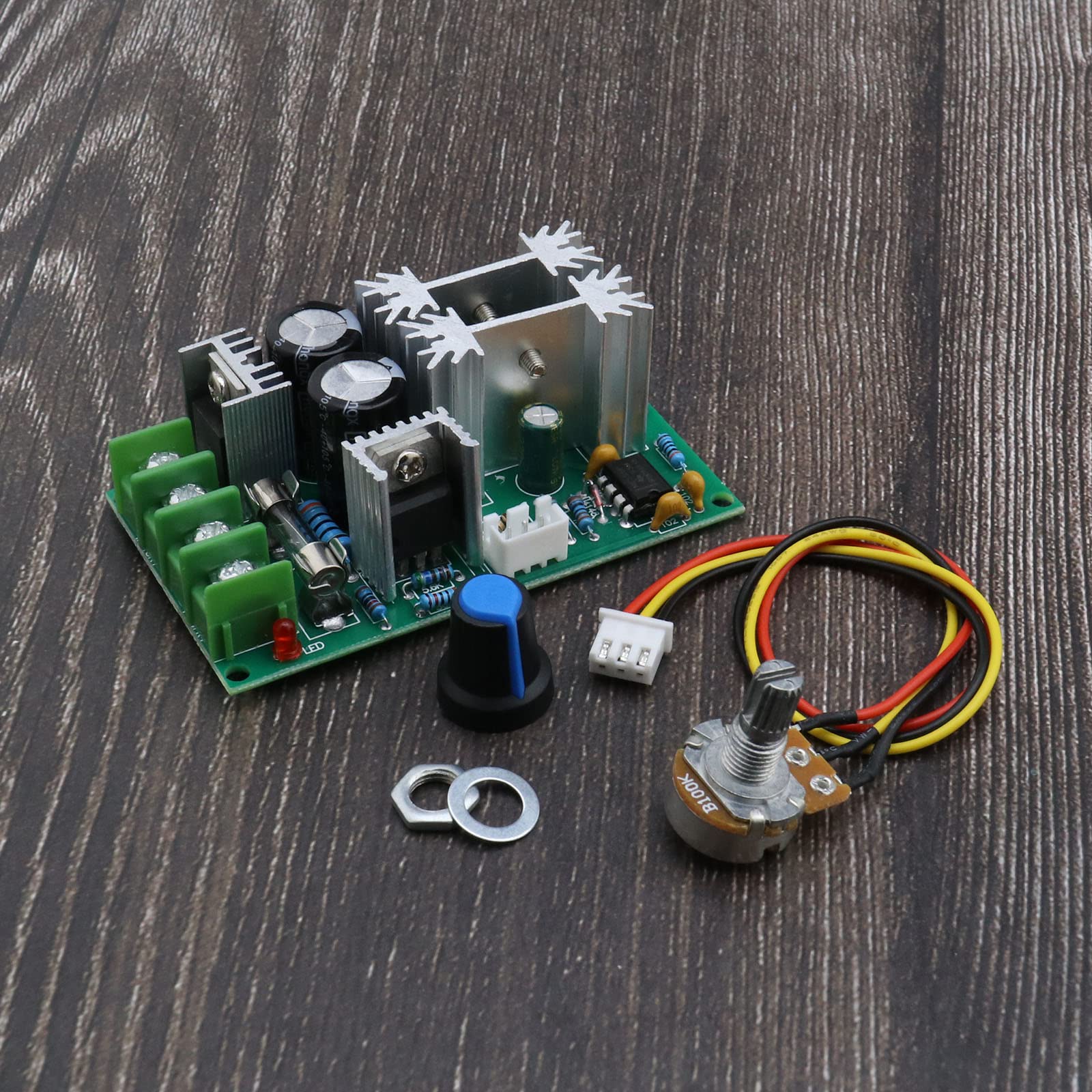 PWM DC Motor Speed Controller Module 12V 24V 36V 48V Adjustable - 20A Ultra Small LED Dimmer & Electronic Governor Switch for DIY Projects, Robotics, and Fan Speed Regulation