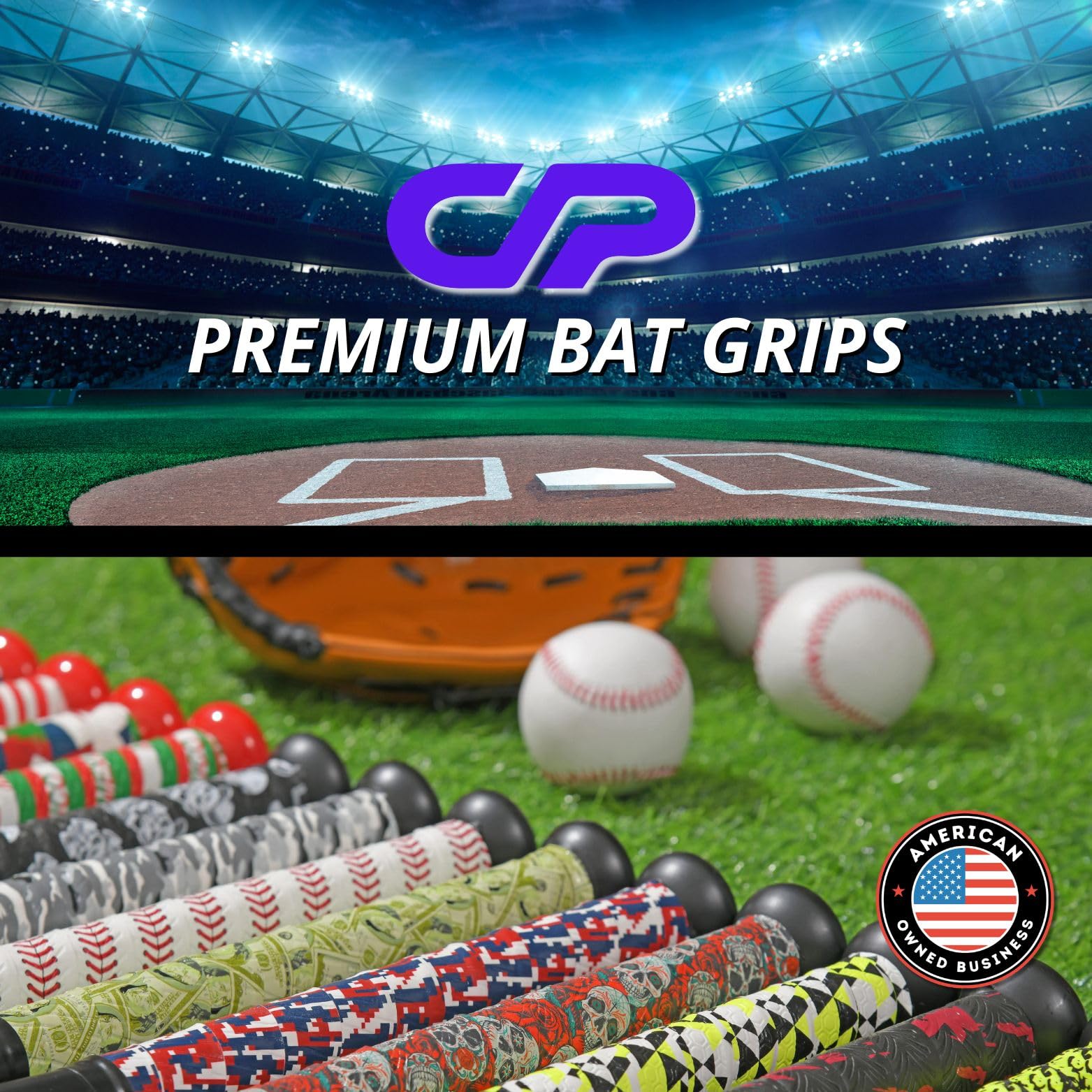 Premium Baseball Bat Grip Tape - 1.1mm Thick Precut Pro Feel Bat Handle Wrap - Replacement for Worn Baseball Bat Grips - Improve Bat Control & Comfort for Baseball, Softball, and Training Sessions