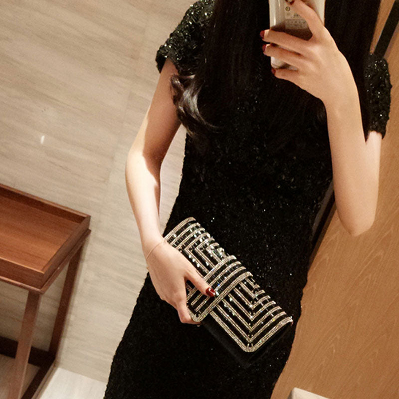Sparkly Evening Clutch Purse for Women - Elegant Glitter Party Bag for Weddings, Prom & Special Occasions