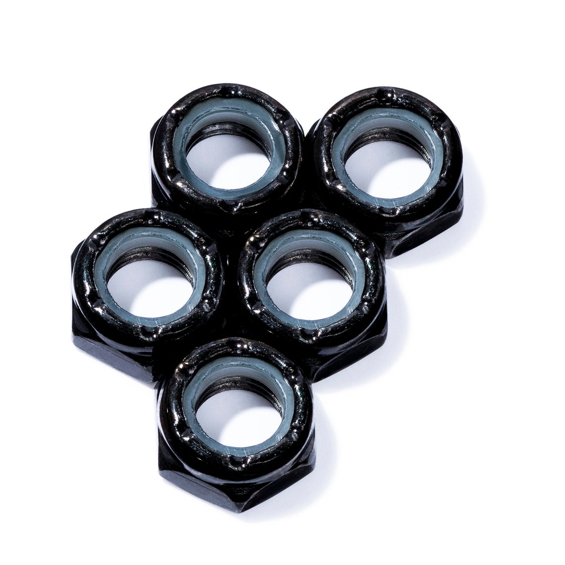 Defiant Upgrades Skateboard Axle Nuts - 5 Pack | High-Quality Replacement Hardware for Skateboards & Longboards | Perfect for Street, Park & Ramp Riding