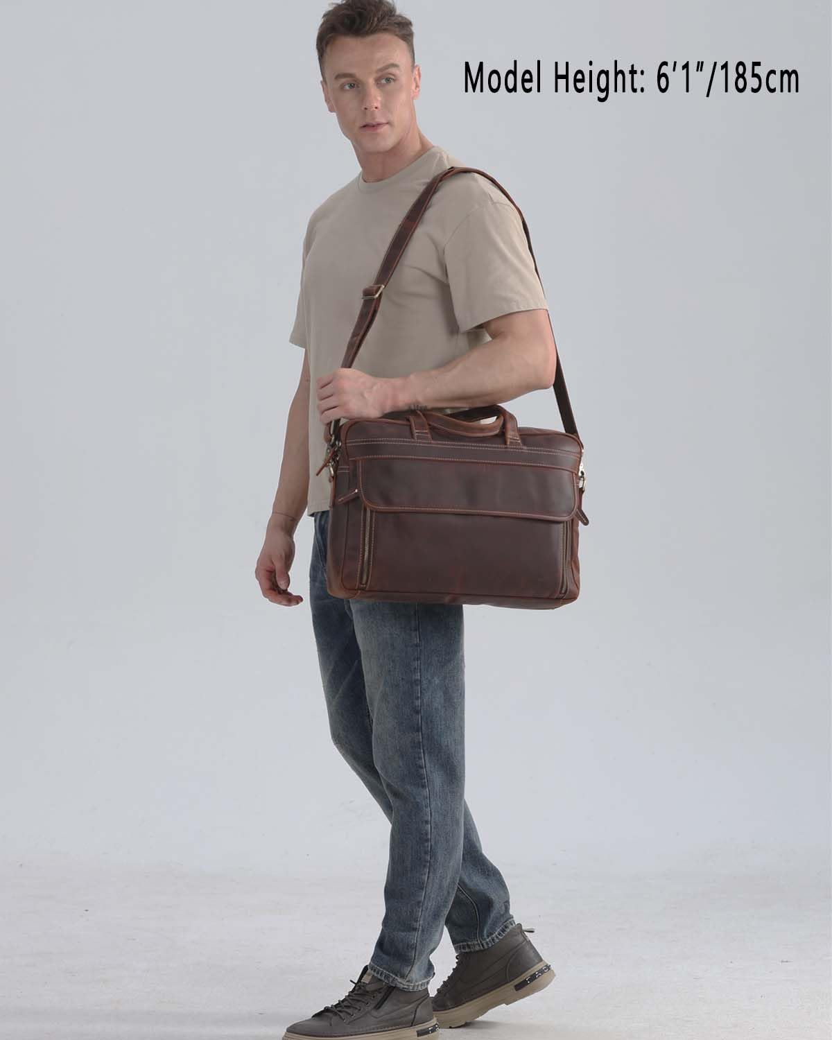 Premium Full Grain Leather 17.3