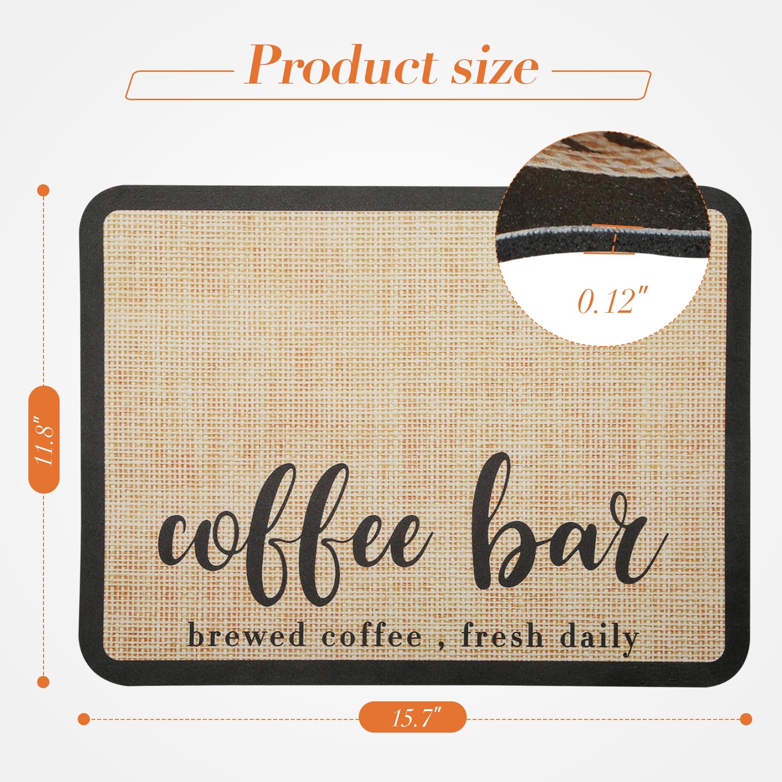 Premium Coffee Drip Mat - 11.8