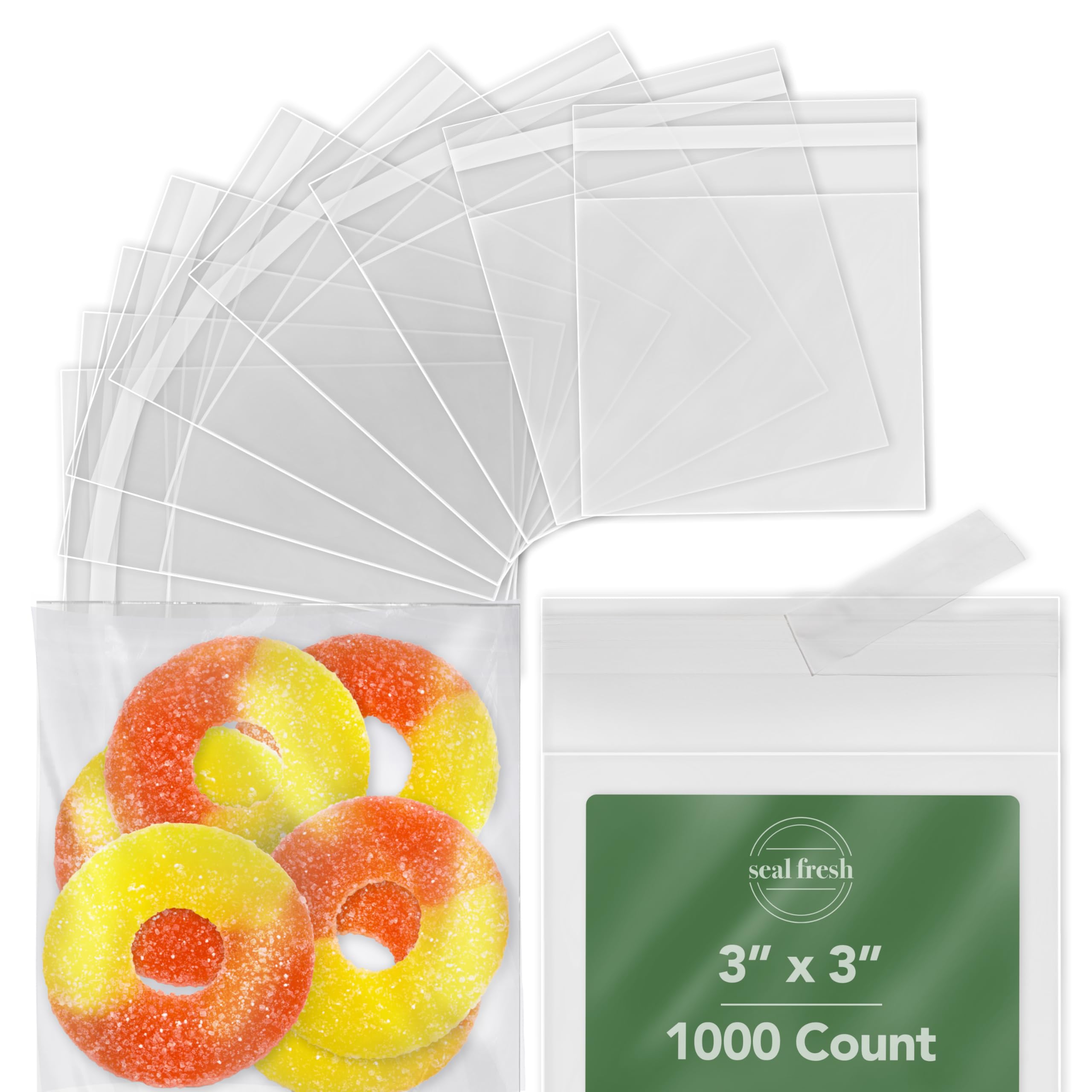 Self Sealing Square Cellophane Bags - 3