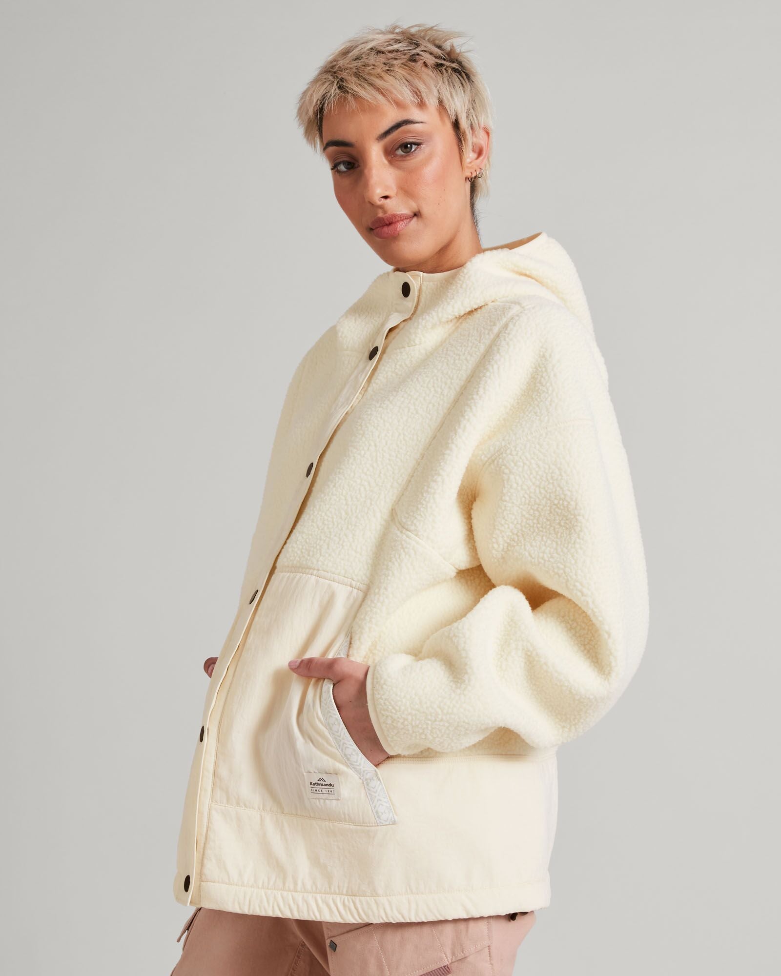 Co Z High Pile Women's Jacket - Soft Fleece Winter Coat for Women, Warm Natural Outerwear for Cold Weather - Perfect for Outdoor Activities, Travel & Casual Wear