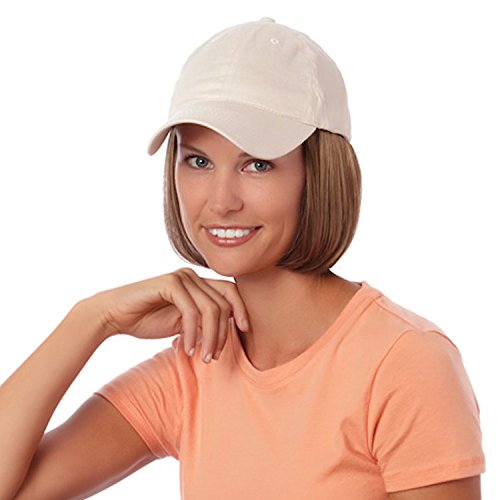 Henry Margu Synthetic Baseball Cap Wig - Shorty Hat Beige (8H) | Disguise & Costume Accessory for Cosplay, Halloween, and Themed Parties