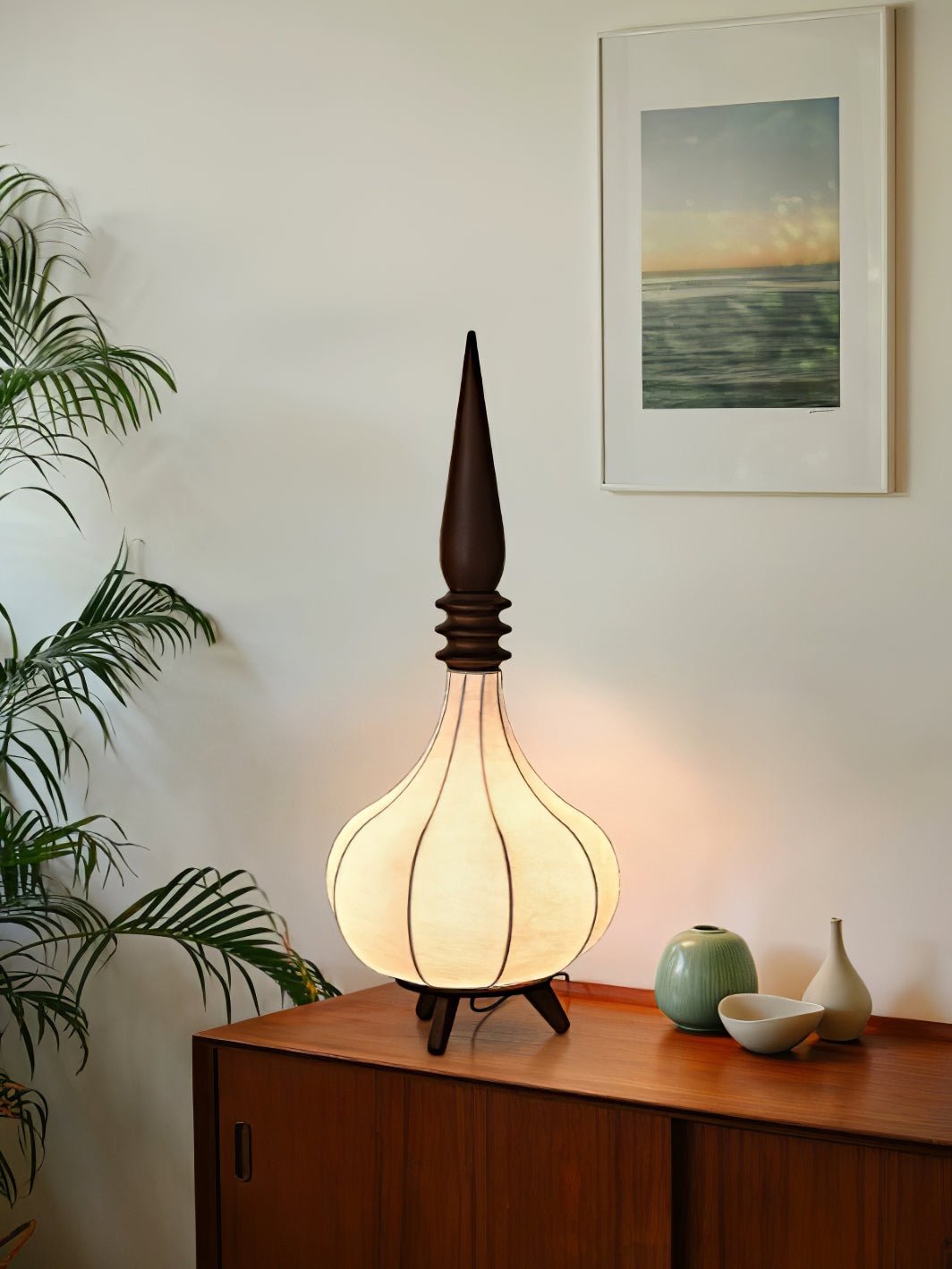 Modern Cassia Floor Lamp - Adjustable Height LED Standing Light for Living Room, Bedroom & Office - Warm White & Cool White Dimmable Lighting for Reading & Relaxation