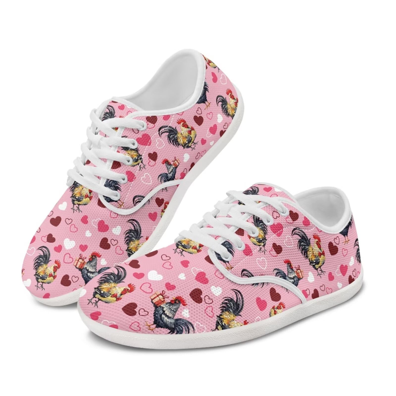 Coloranimal Women's Barefoot Shoes - Wide Toe Box Zero Drop Sneakers for Walking & Sports | Lace-Up Fashionable Minimalist Footwear for Gym, Running, Hiking & Everyday Wear