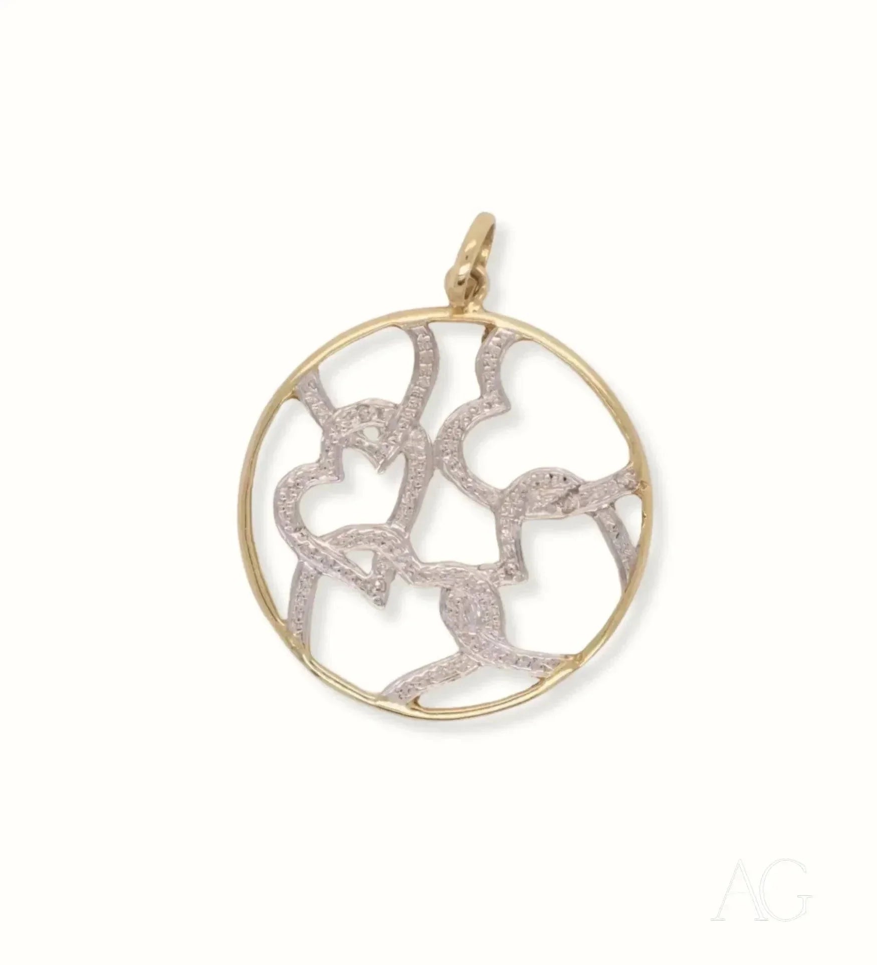 Elegant White Gold Hearts Pendant Necklace - Perfect for Valentine's Day, Anniversary & Romantic Gifts | Symbol of Love Jewelry for Women