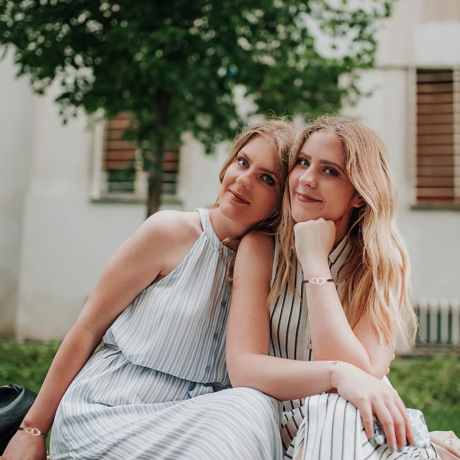 RAYSTAR Best Friend Bracelets for Women - Matching Friendship Bracelets Set of 2/3/4 - Partner in Crime BFF Gifts for Birthday, Anniversary & Special Occasions - Perfect for Couples, Sisters & Best Friends
