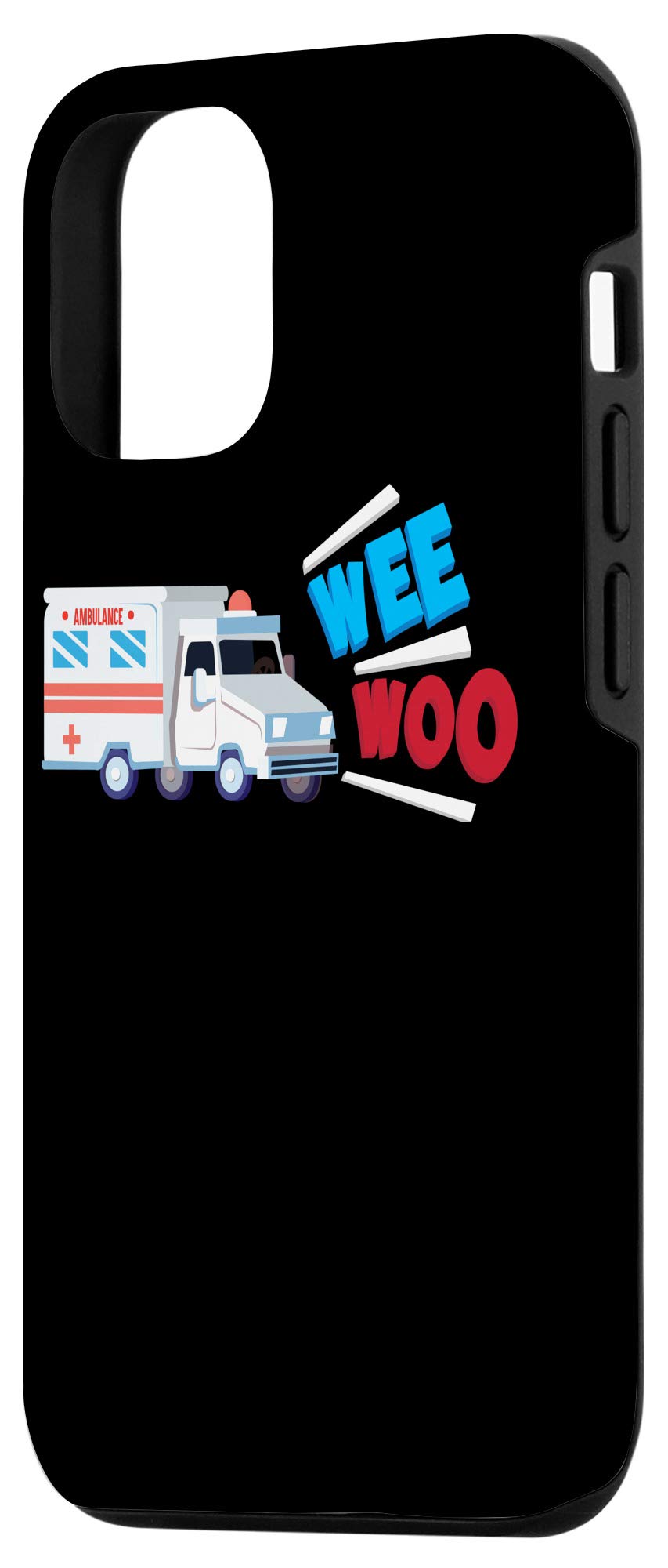 Funny Wee Woo Cute Medical Toy Truck iPhone 12/12 Pro Phone Case - Perfect Gift for Paramedics, Kids & Boys - Protective Cover for Daily Use, Work & Play