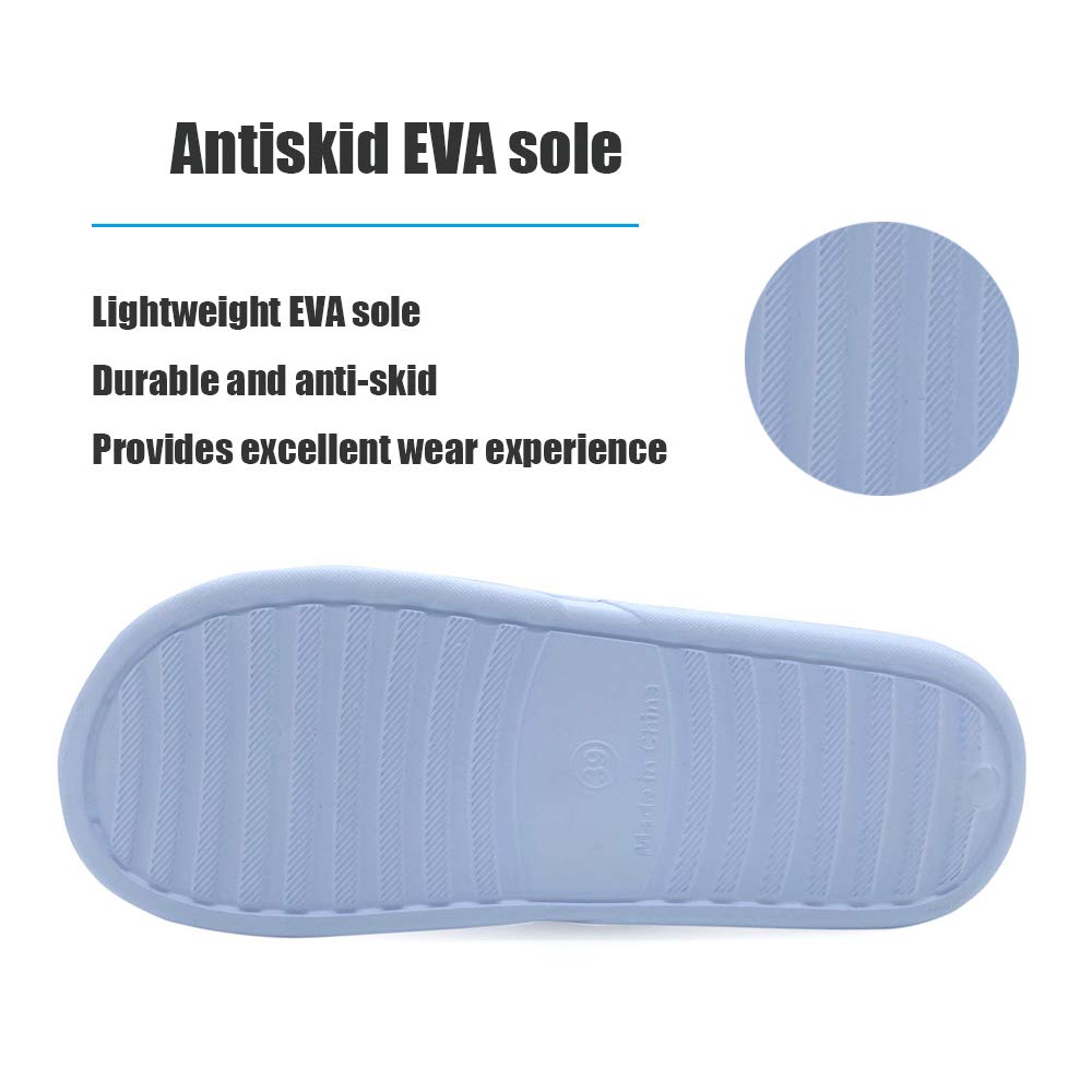 LM Women's Non-Slip Shower Slippers - Comfortable Bathroom Sandals for Home, Dorm & Spa Use - Soft House Slippers for Indoor/Outdoor Wear