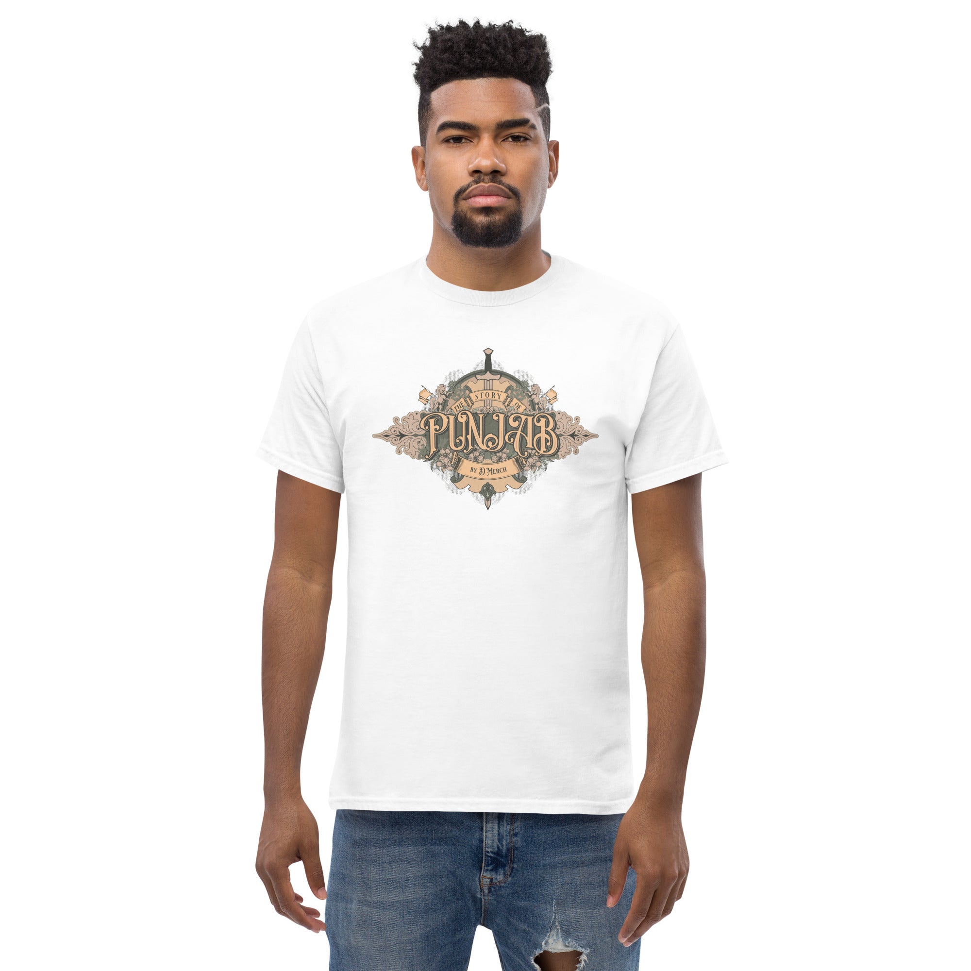 Story of Punjab Men's Classic Cotton T-Shirt | Comfortable Casual Wear for Everyday Outfits | Perfect for Street Style, Weekend Outings & Travel