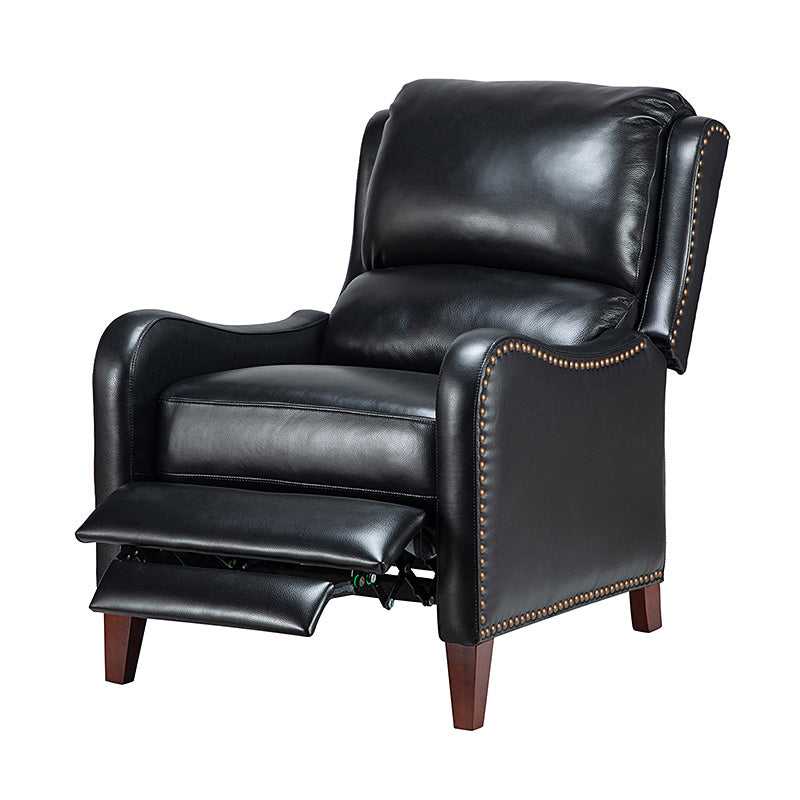 Deliat Genuine Leather Recliner Chair - Premium Comfort for Living Room, Home Theater & Office - Adjustable Footrest & Lumbar Support - Brown PU Leather Sofa for Relaxation & Entertainment
