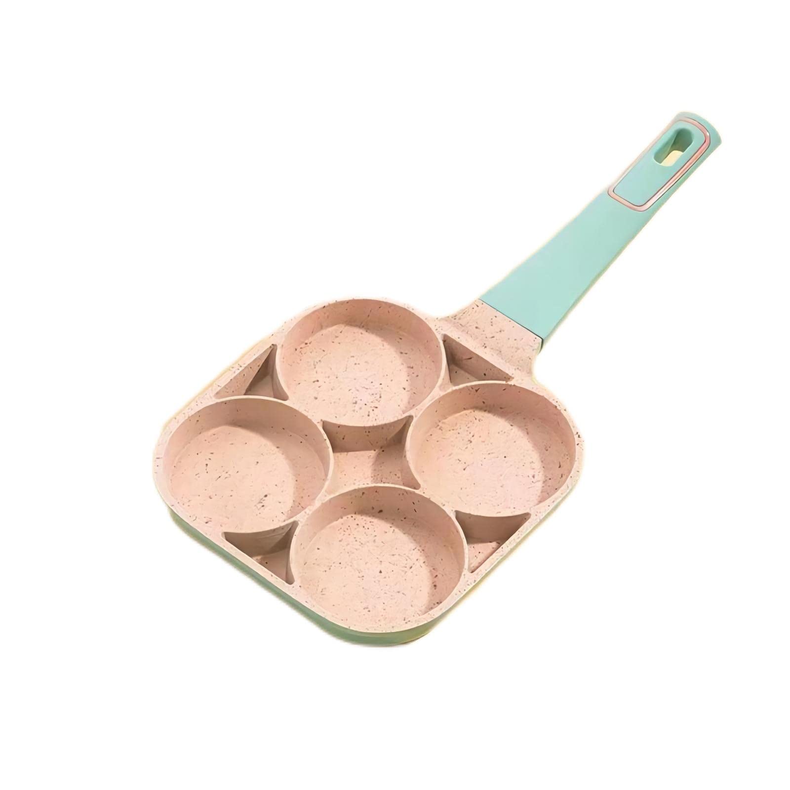 4 Pack Stainless Steel Egg Rings for Frying Eggs - Perfect Pancake & Omelet Mold for Breakfast Cooking - Non-Stick Green Egg Shaper for Perfect Round Eggs Every Time - Ideal for Home Kitchen, Camping & Brunch Preparation