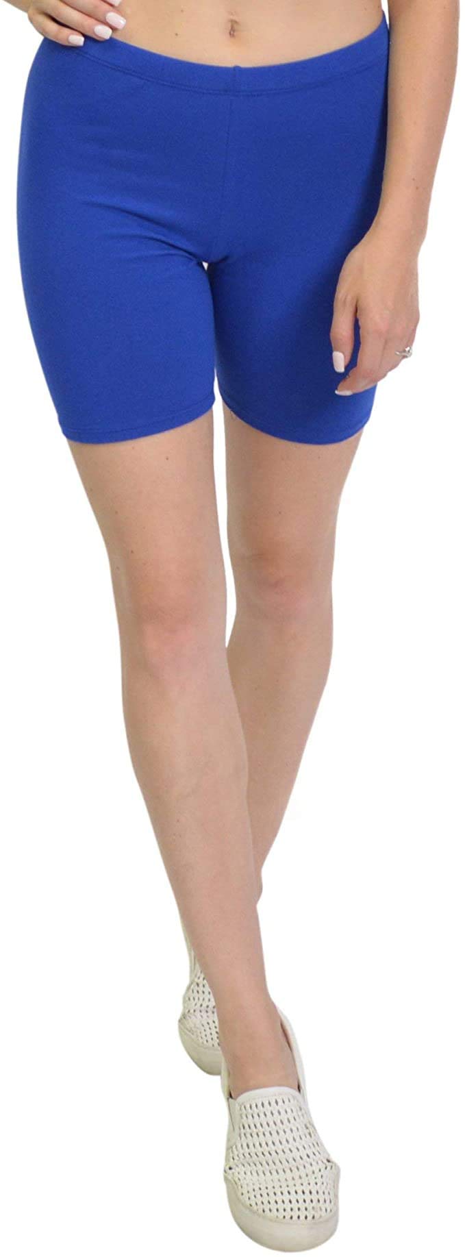 Cheryl Creations Women's Cotton Bike Shorts - Stretchy & Comfortable Workout Shorts for Running, Cycling, Yoga & Gym | Made in USA | Perfect for Active Lifestyles & Athleisure Wear