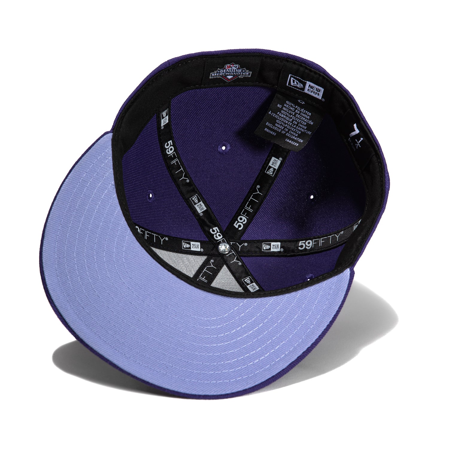 New Era 59Fifty Hollywood Stars Logo Patch Snapback Hat - Purple & Yellow Baseball Cap for Men & Women - Perfect for Sports, Streetwear & Fashion Outfits