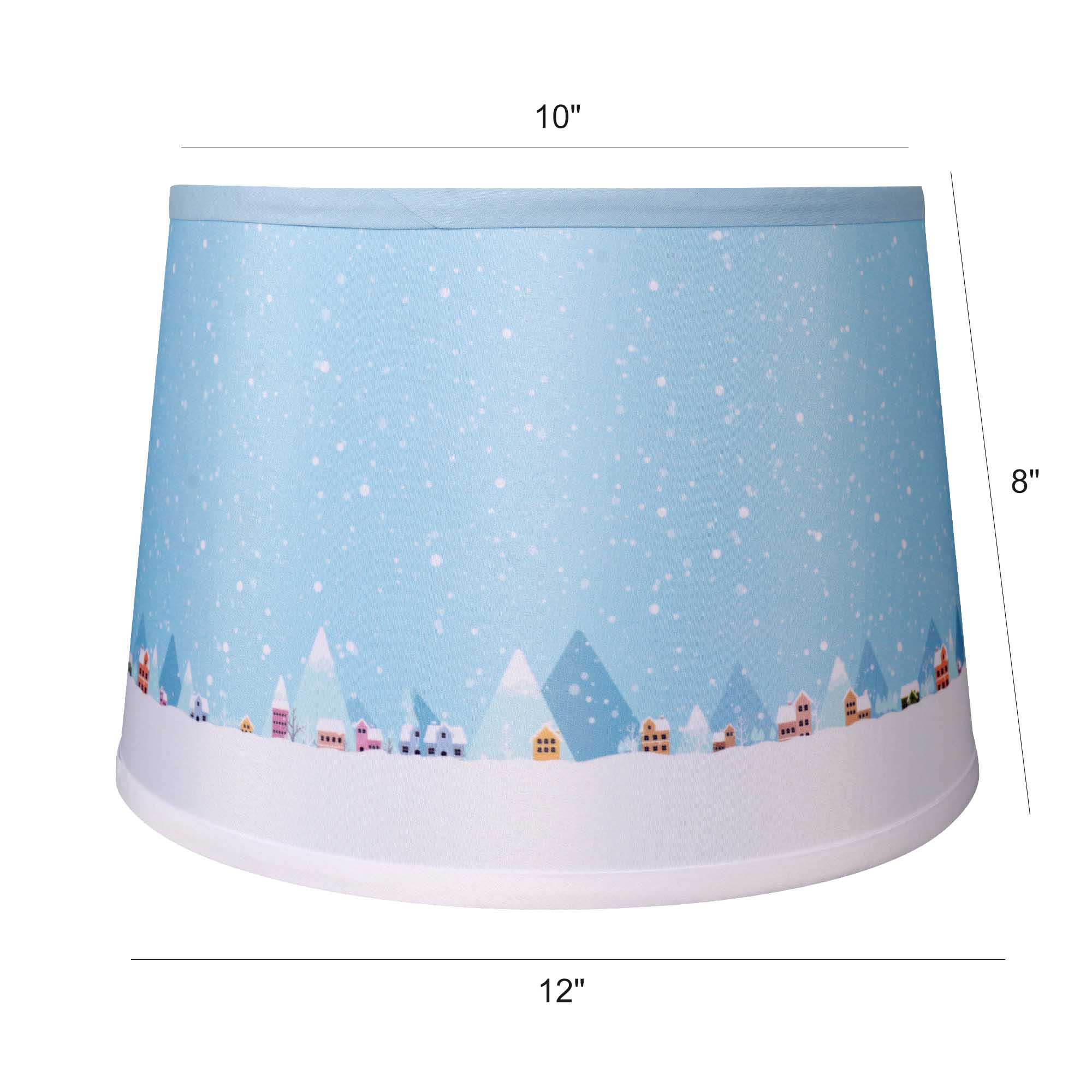 Empire Style Round Lamp Shade 10x12x8 Inches - Set of 2, Limited Edition Home Decor by Carro Collection | Perfect for Bedroom, Living Room & Dining Room Lighting