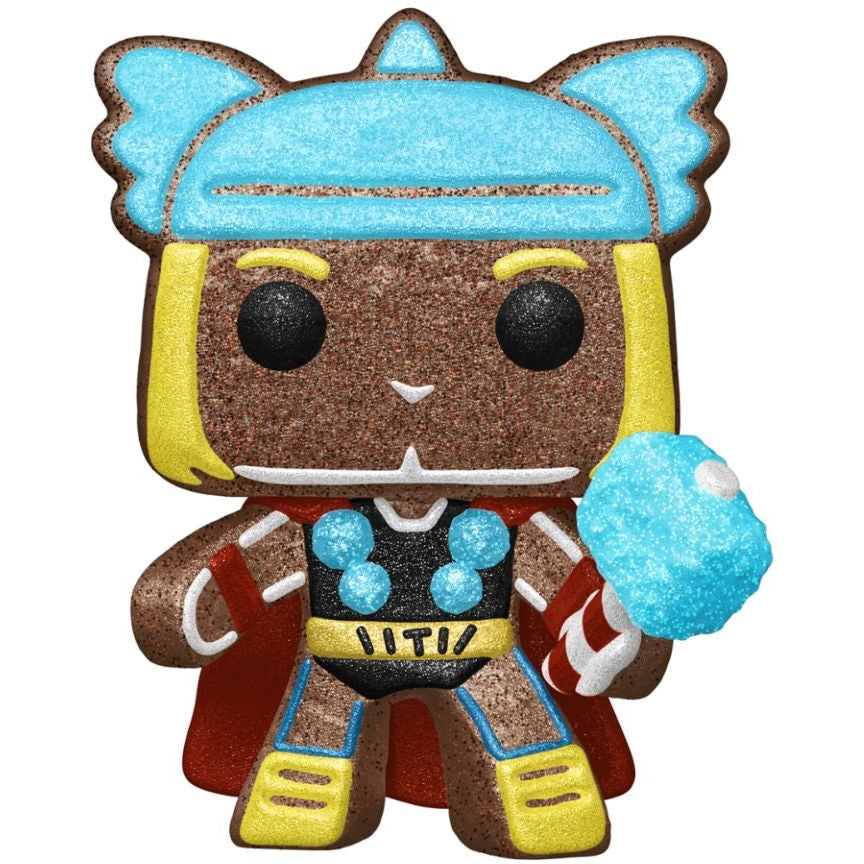 Marvel Avengers Gingerbread Thor Funko Pop! Vinyl Figure - Exclusive Diamond Collection - Perfect for Christmas Decorations & Marvel Collectors