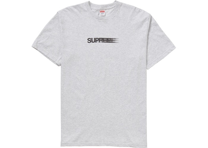 Supreme Motion Logo T-Shirt - Grey Cotton Streetwear Tee for Men & Women | Casual Wear, Urban Fashion, Street Style Outfits