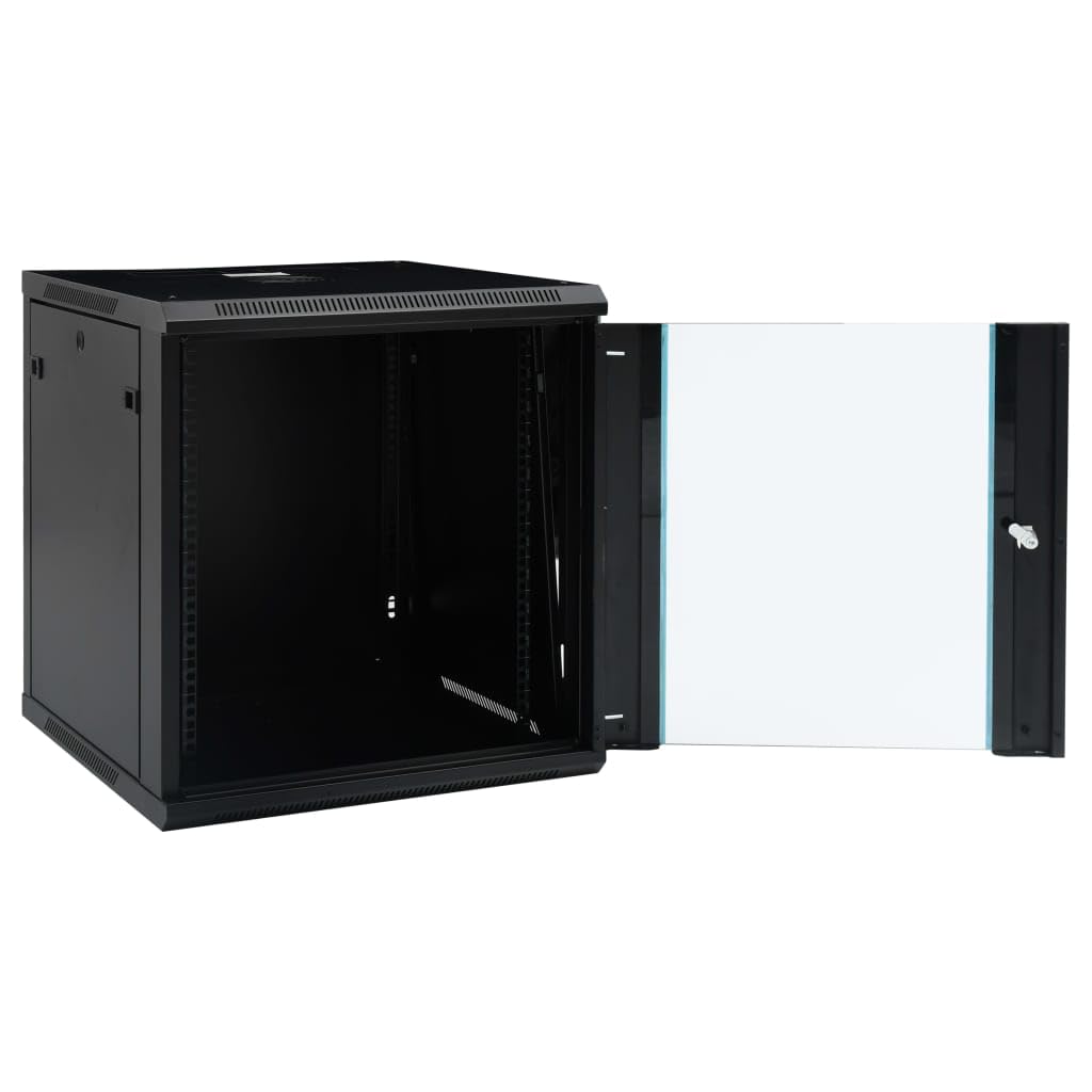 12U Wall Mount Network Rack Cabinet - 19 Inch Server Rack IP20 Rated (600x600x640mm) for Home & Office Network Equipment Organization - Perfect for Data Centers, IT Closets, and Home Office Setups