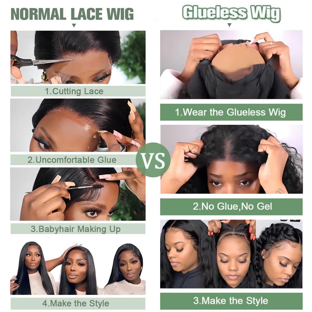 26 Inch Glueless HD Lace Front Wigs Human Hair 180% Density - 10A Grade Brazilian Body Wave Pre Plucked Wigs with 6x4 Transparent Lace for Black Women | Perfect for Daily Wear, Parties & Special Occasions