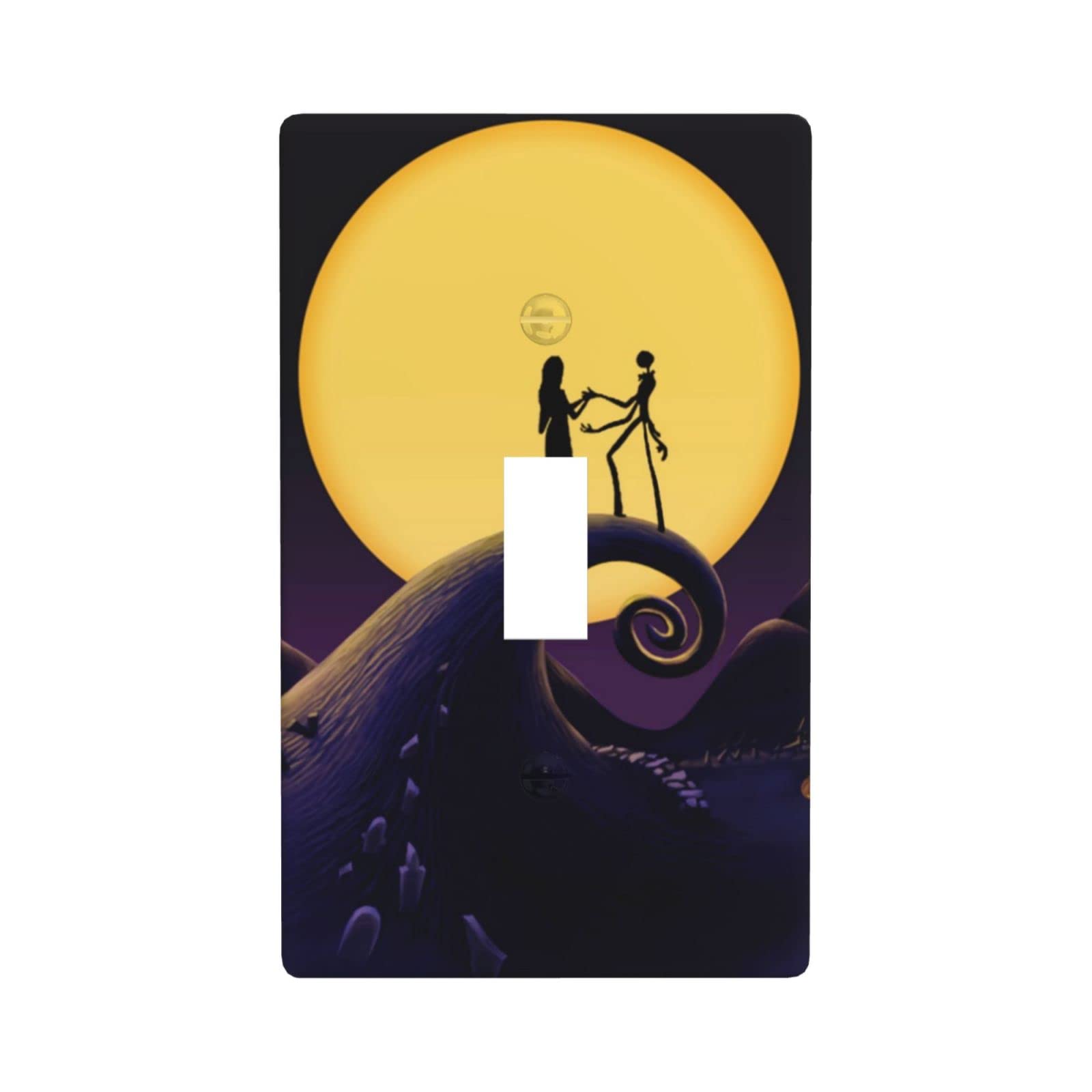 Halloween Christmas Single Toggle Light Switch Cover - 1 Gang Decorative Wall Plate, Funny Light Switch Plate for Girls Room Decor | Perfect for Halloween, Christmas Decorations & Kids Bedroom Accessories