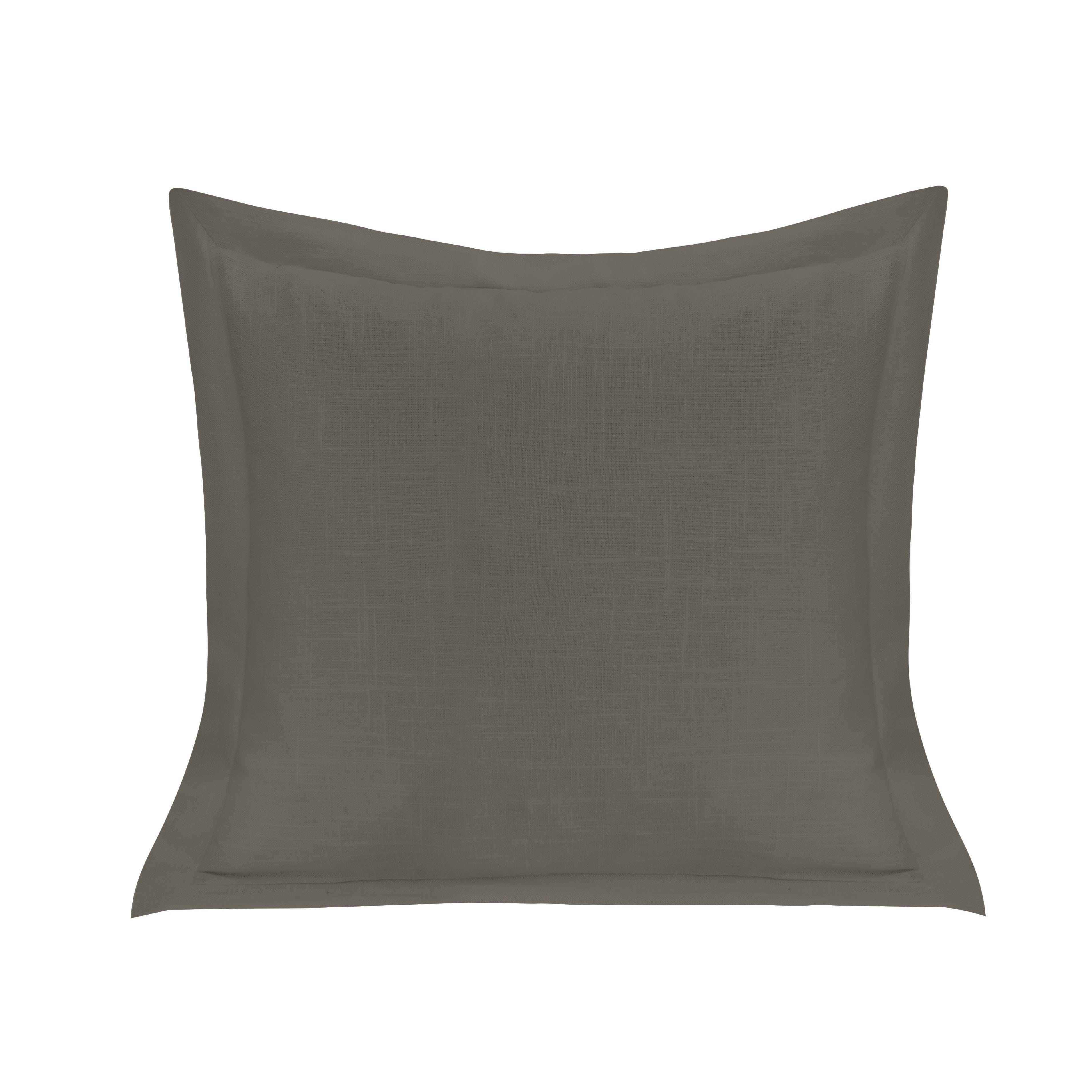 Premium Single Flanged Washed Linen Pillow Cover - Breathable & Soft Bedding for Home Decor, Boho & Farmhouse Style - Perfect for Living Room, Bedroom & Guest Room