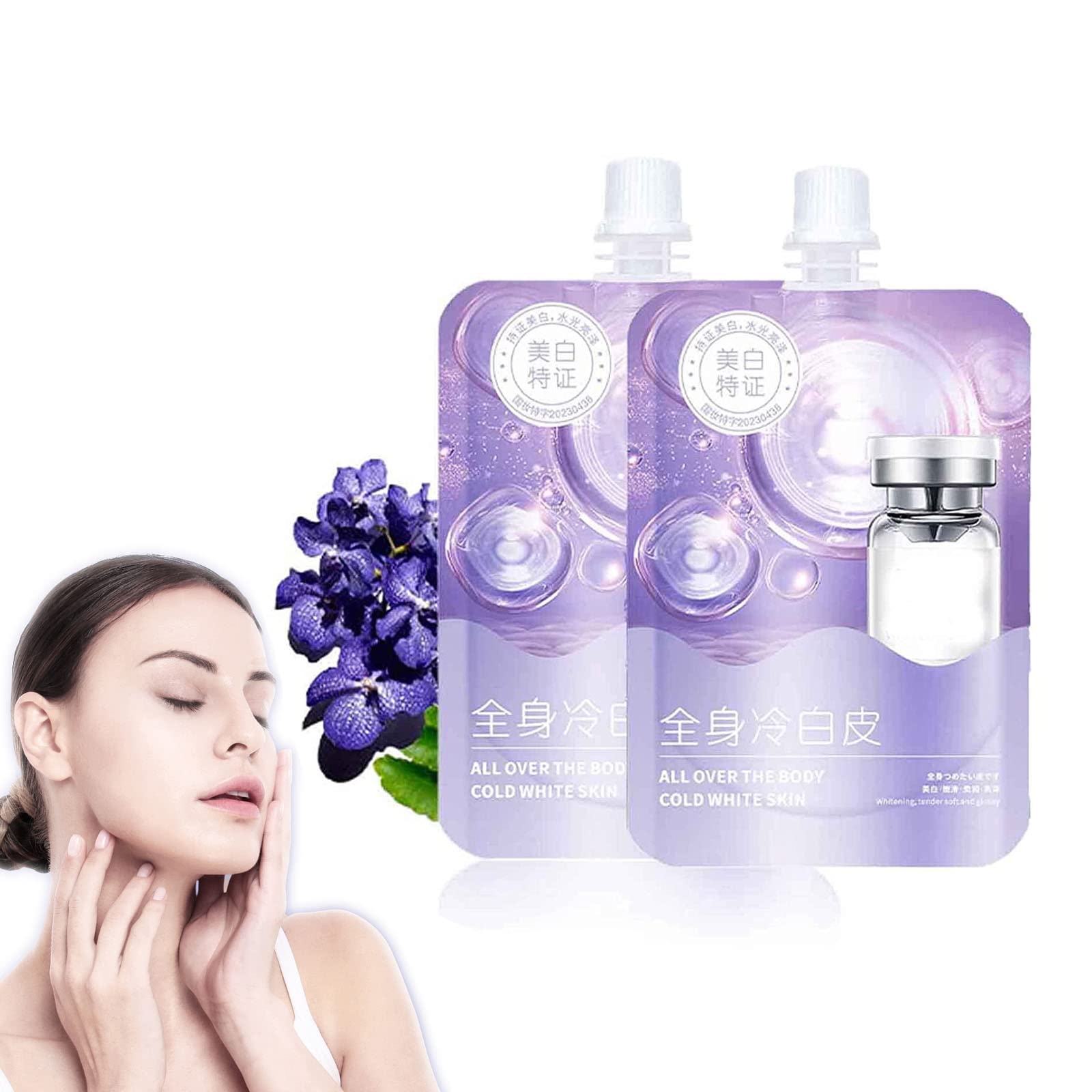 Blossoms Lightup Body Brightening Cream - Anti Blemish & Skin Illuminating Moisturizer for Even Tone | 2 Pack | Perfect for Daily Body Care & Nighttime Skin Repair