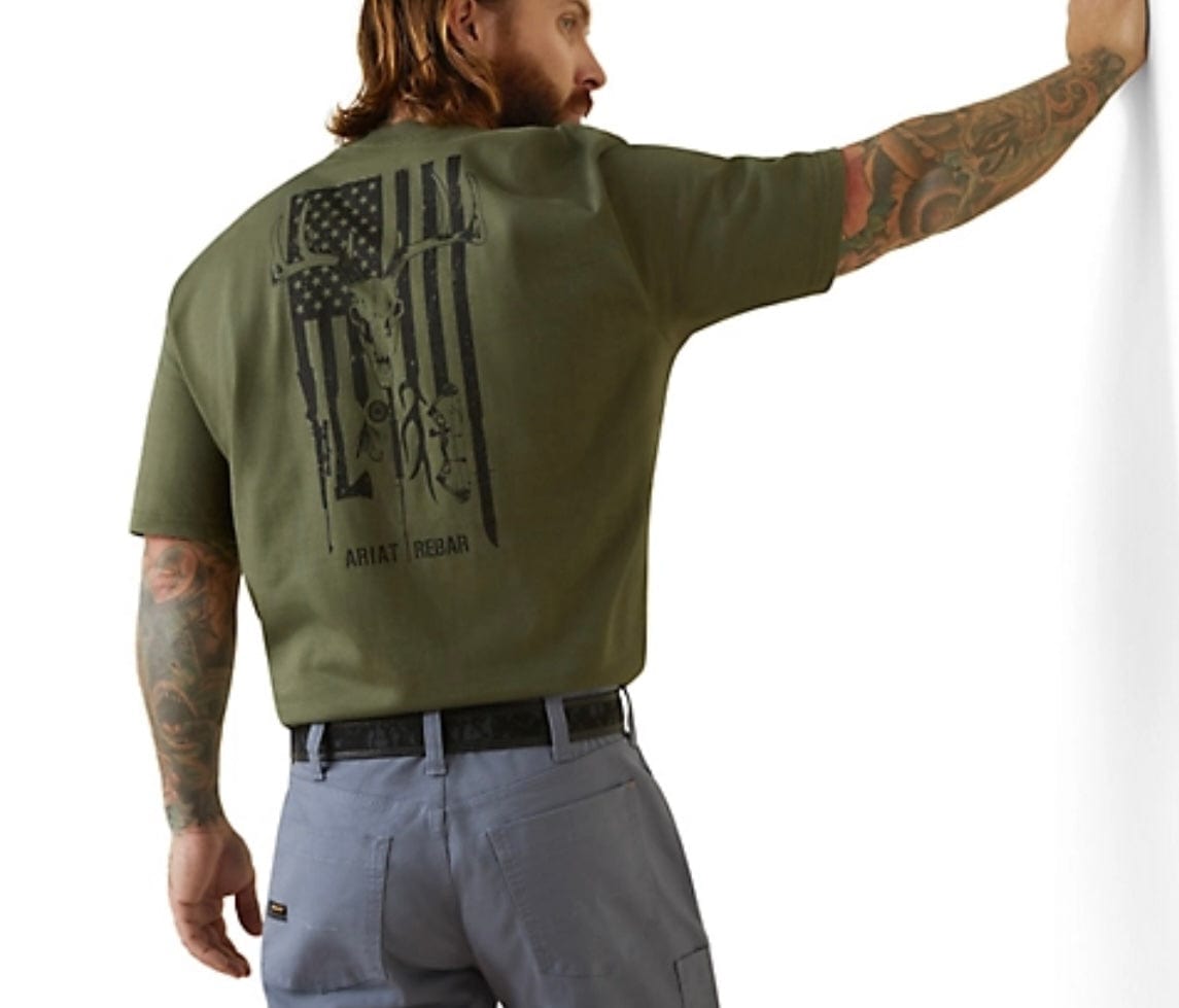 Ariat Men's American Outdoors Rebar Shirt - Durable Work Shirt for Outdoor Activities, Hunting & Casual Wear