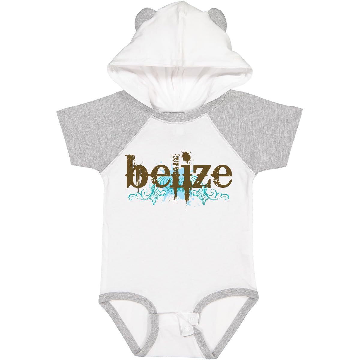 Inktastic Belize Country Grunge Baby Bodysuit - Soft Cotton Infant Onesie for Boys & Girls - Perfect for Travel, Holidays & Casual Outings