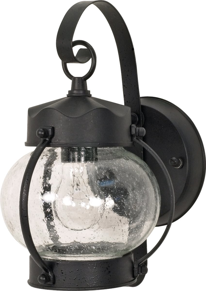 11H 1 Light Outdoor Wall Sconce - Textured Black Finish - Weatherproof Exterior Lighting for Porch, Patio, and Garden Decor