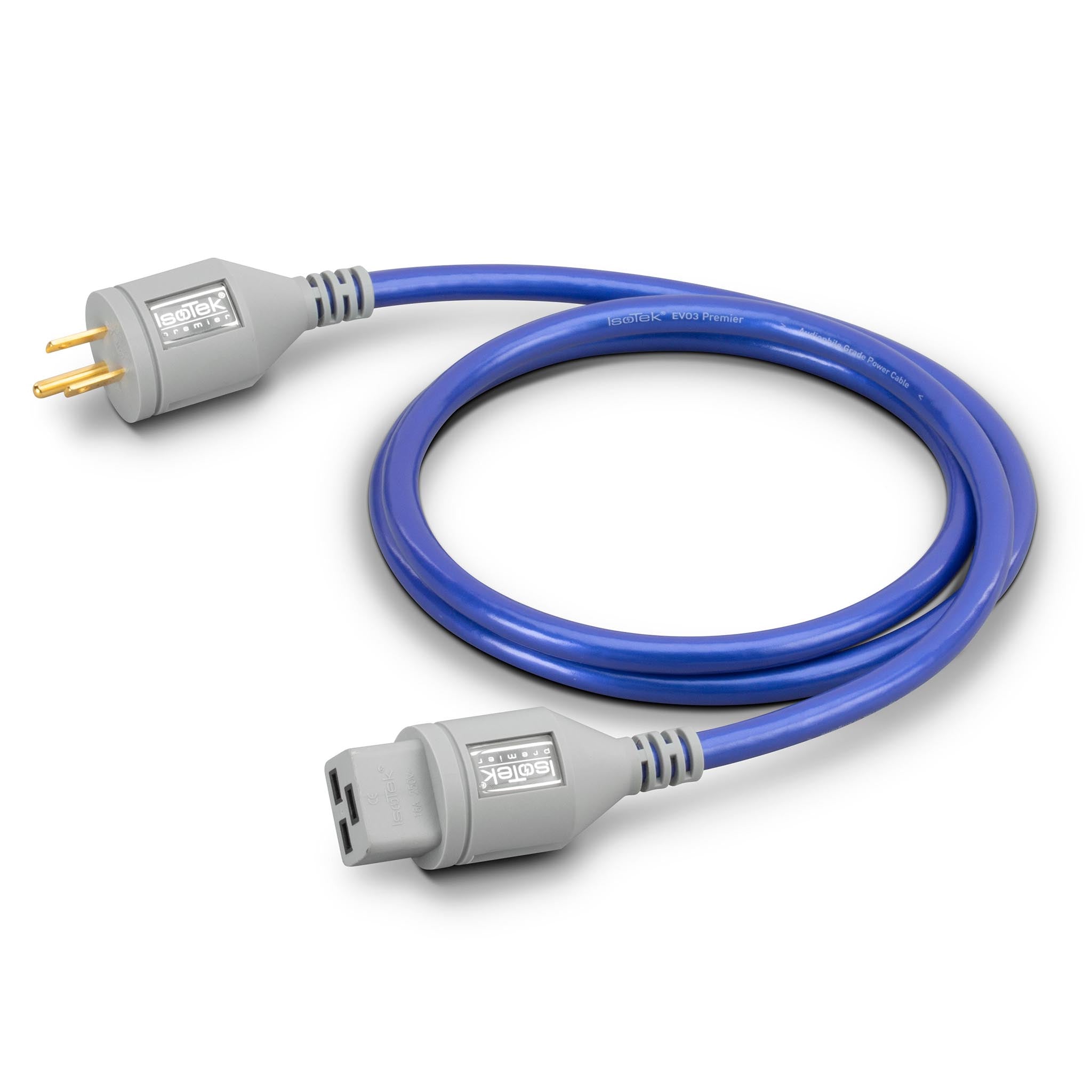 IsoTek EVO3 Premier Power Cable - High-Performance Audio Power Cord for Home Theater & Hi-Fi Systems - Perfect for Audiophiles & Music Enthusiasts