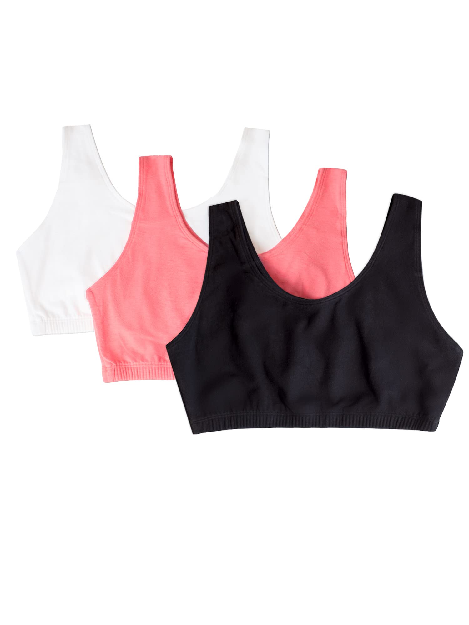 Fruit of the Loom Women's Built Up Tank Style Sports Bra - Comfortable Workout Bra for Yoga, Running & Gym - Moisture Wicking & Supportive Activewear