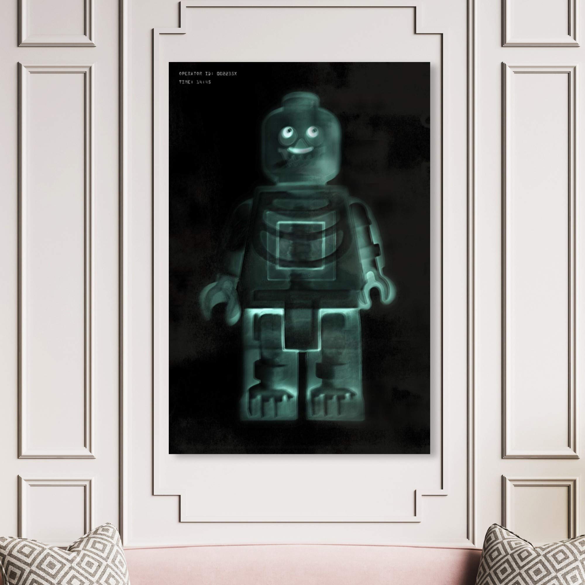 Building Toyman X-Ray Wall Art Canvas Print - Modern Home Decor for Living Room, Bedroom & Office - 36